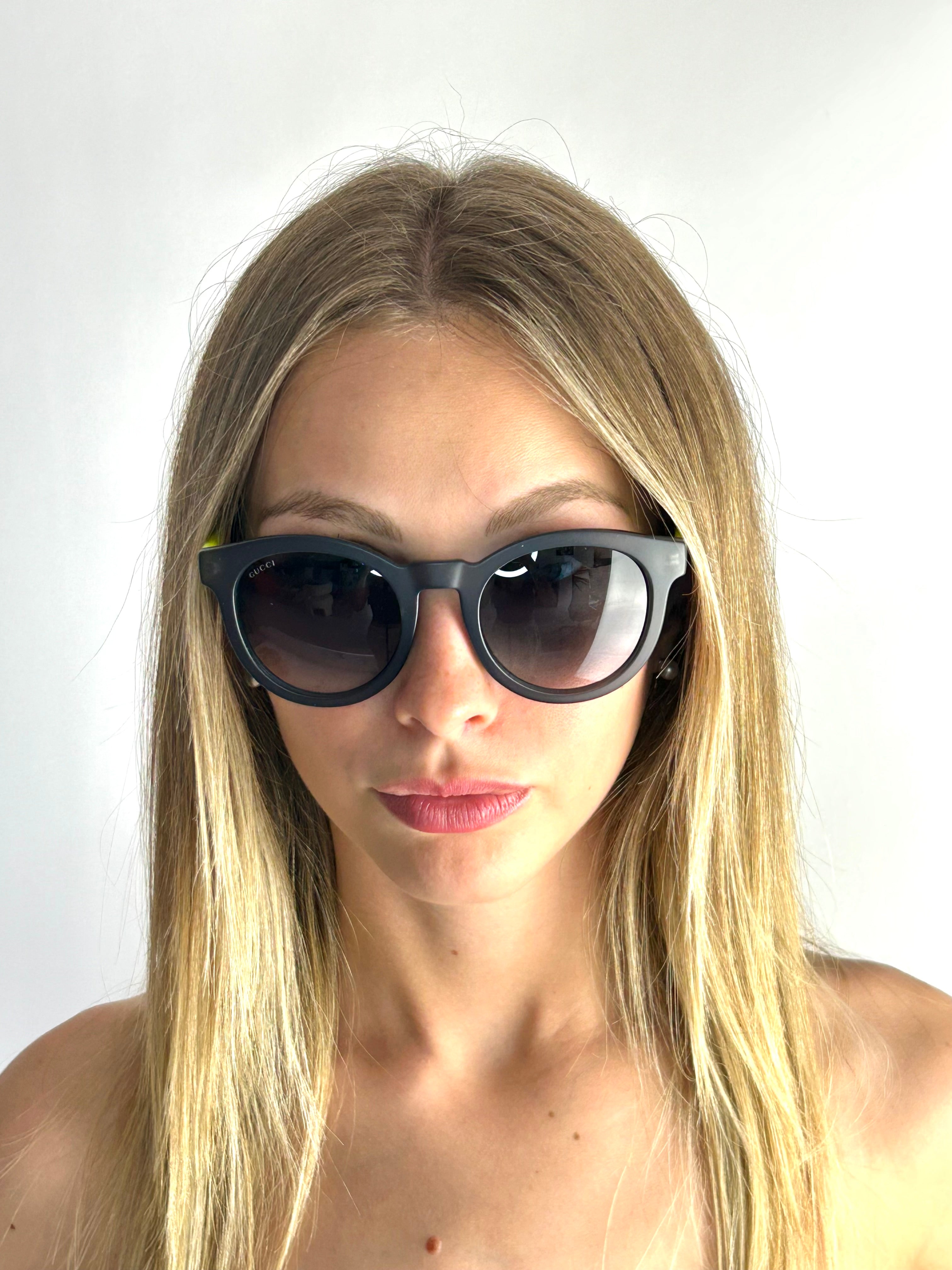Occhiali da sole GUCCI GG3653/S GRIGIO e GIALLO FLUO