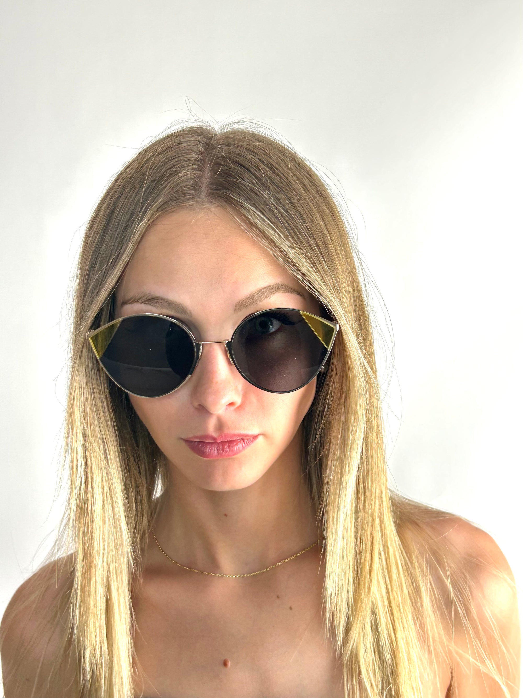 FENDI FF 0341/S B1Z HO SILVER GOLD