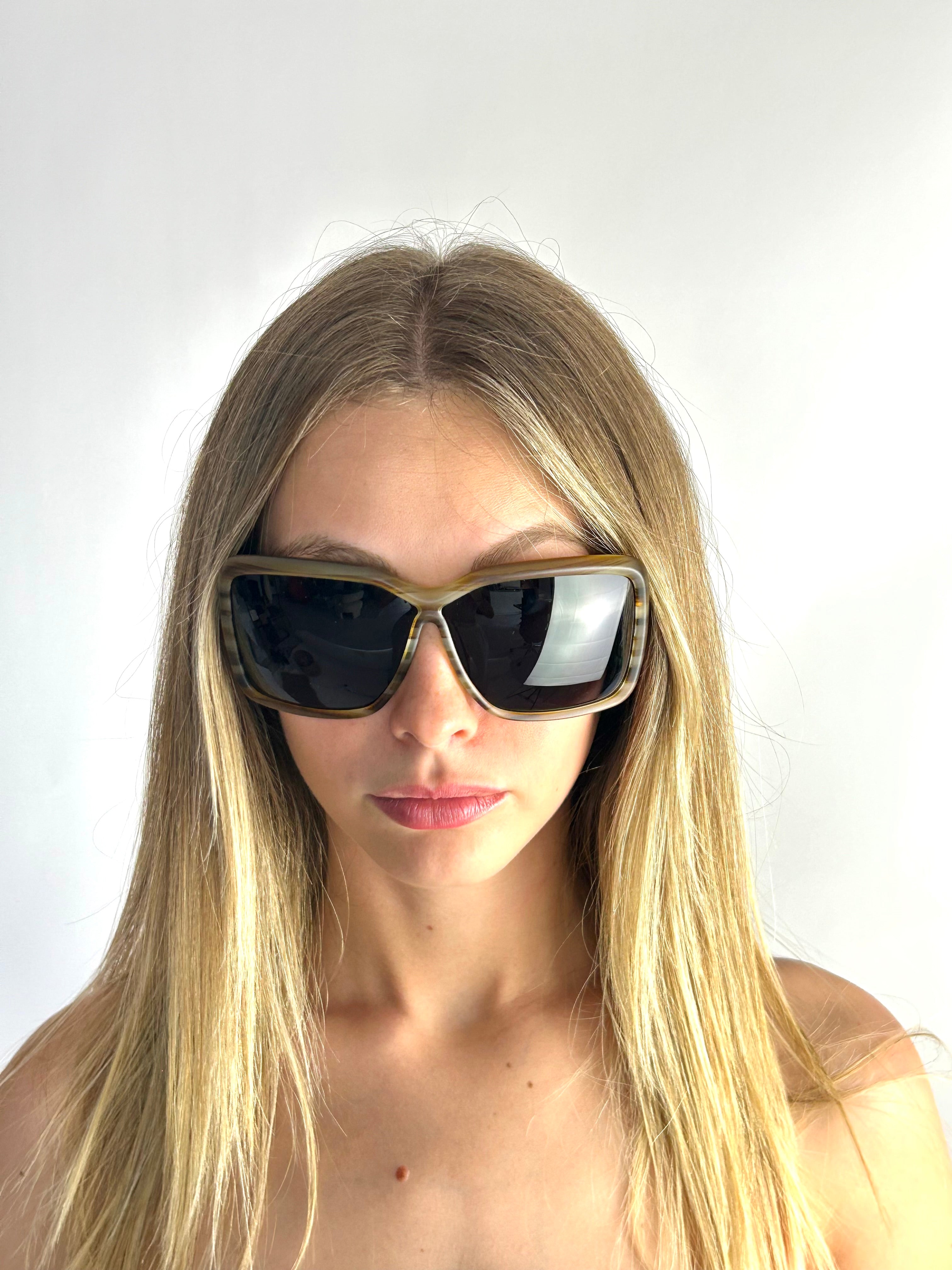 BALENCIAGA BAL0124/S Horn sunglasses