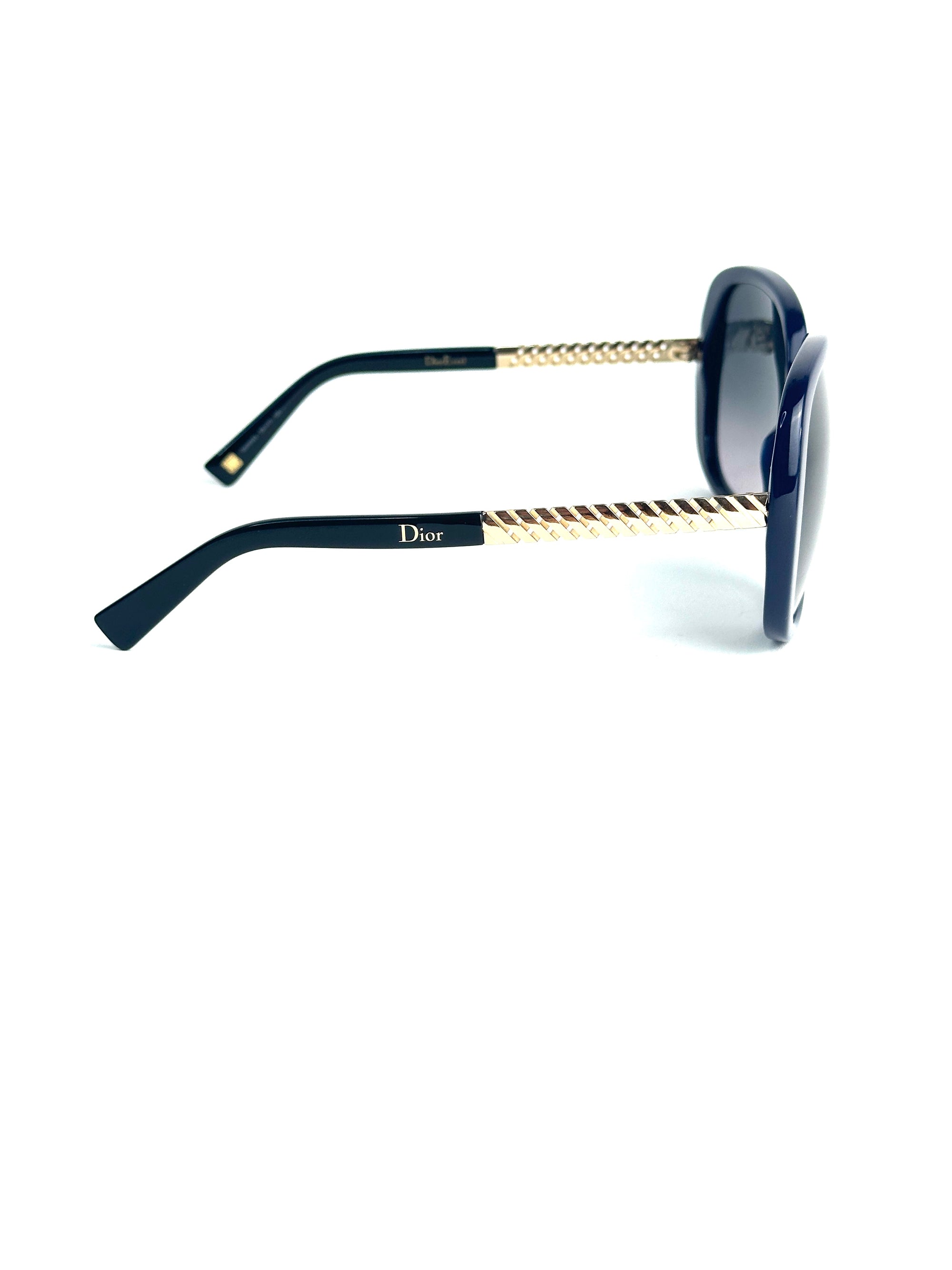 DIOR DIOREVER1 BSW/HD BLUE GOL sunglasses