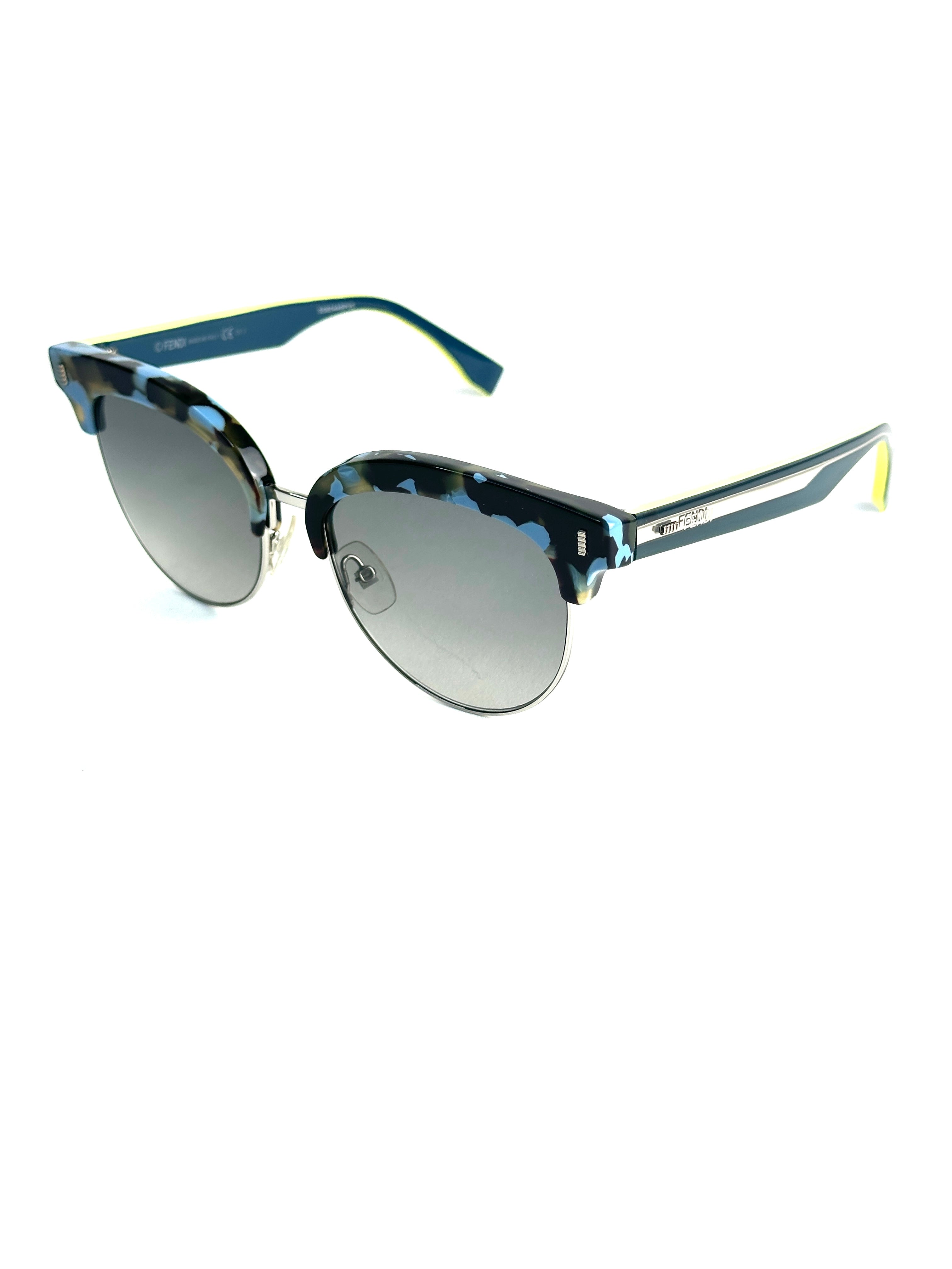 FENDI FF0154/S BLUE HAVANA TEAL sunglasses
