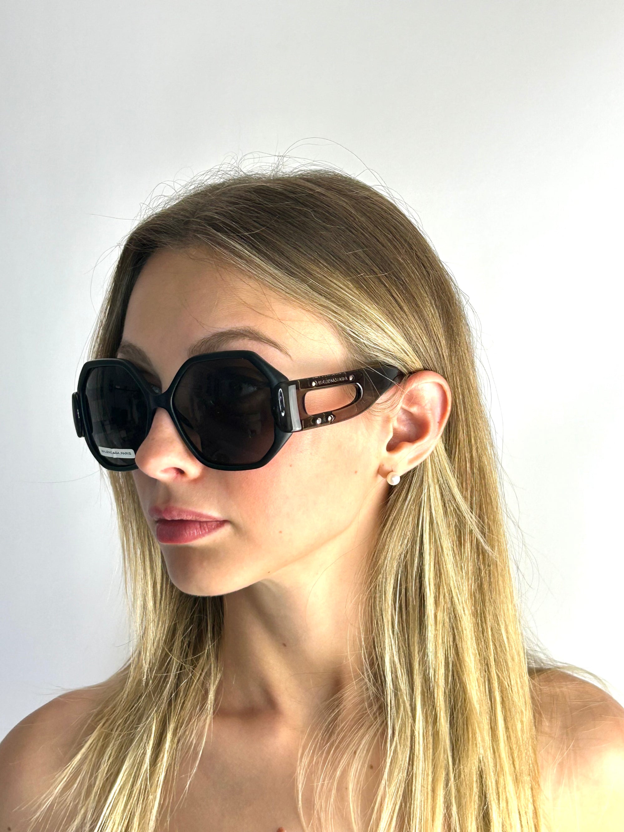 BALENCIAGA BAL 0132/S 08A/E5 BLACK sunglasses