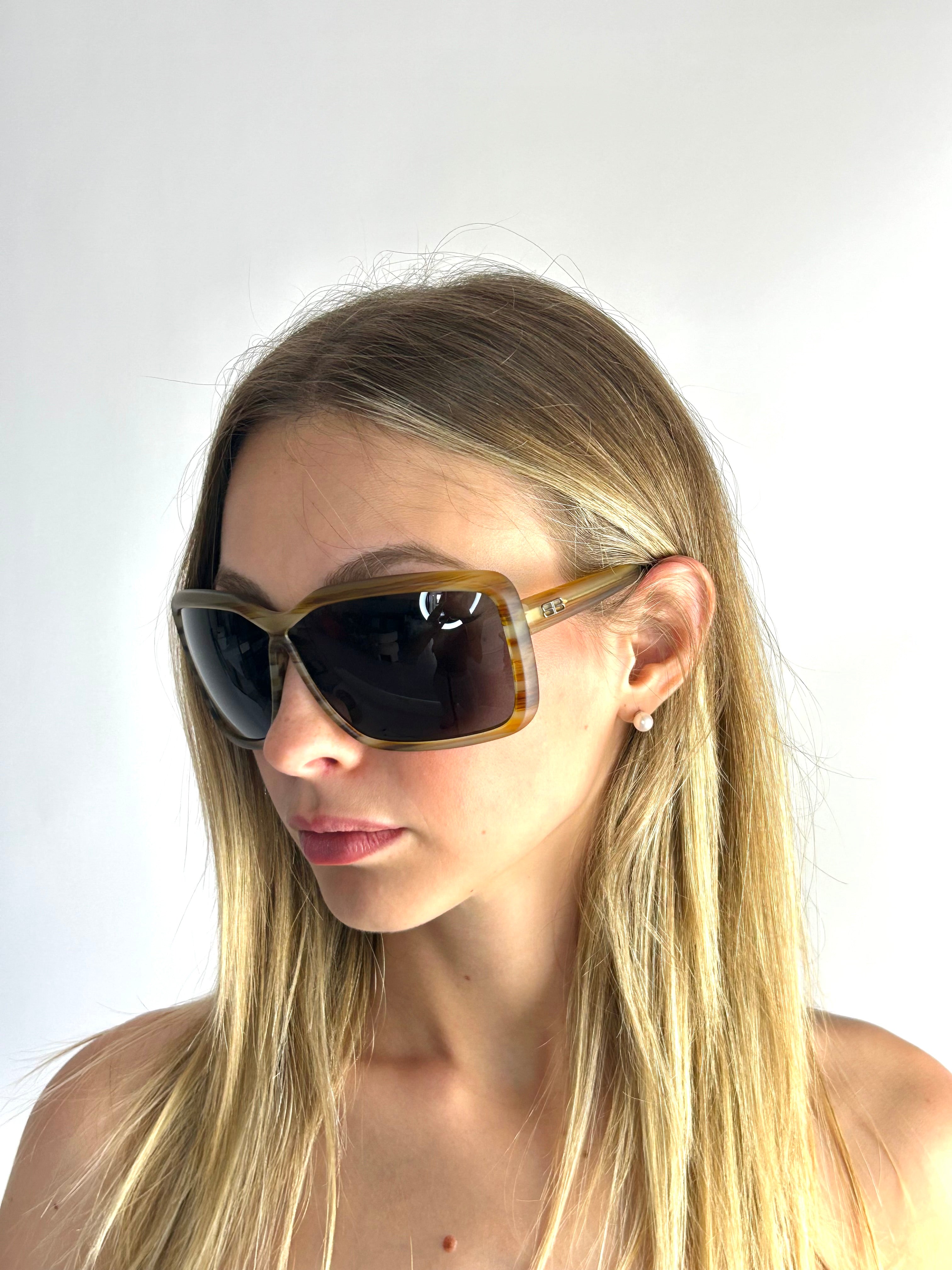 BALENCIAGA BAL0124/S Horn sunglasses