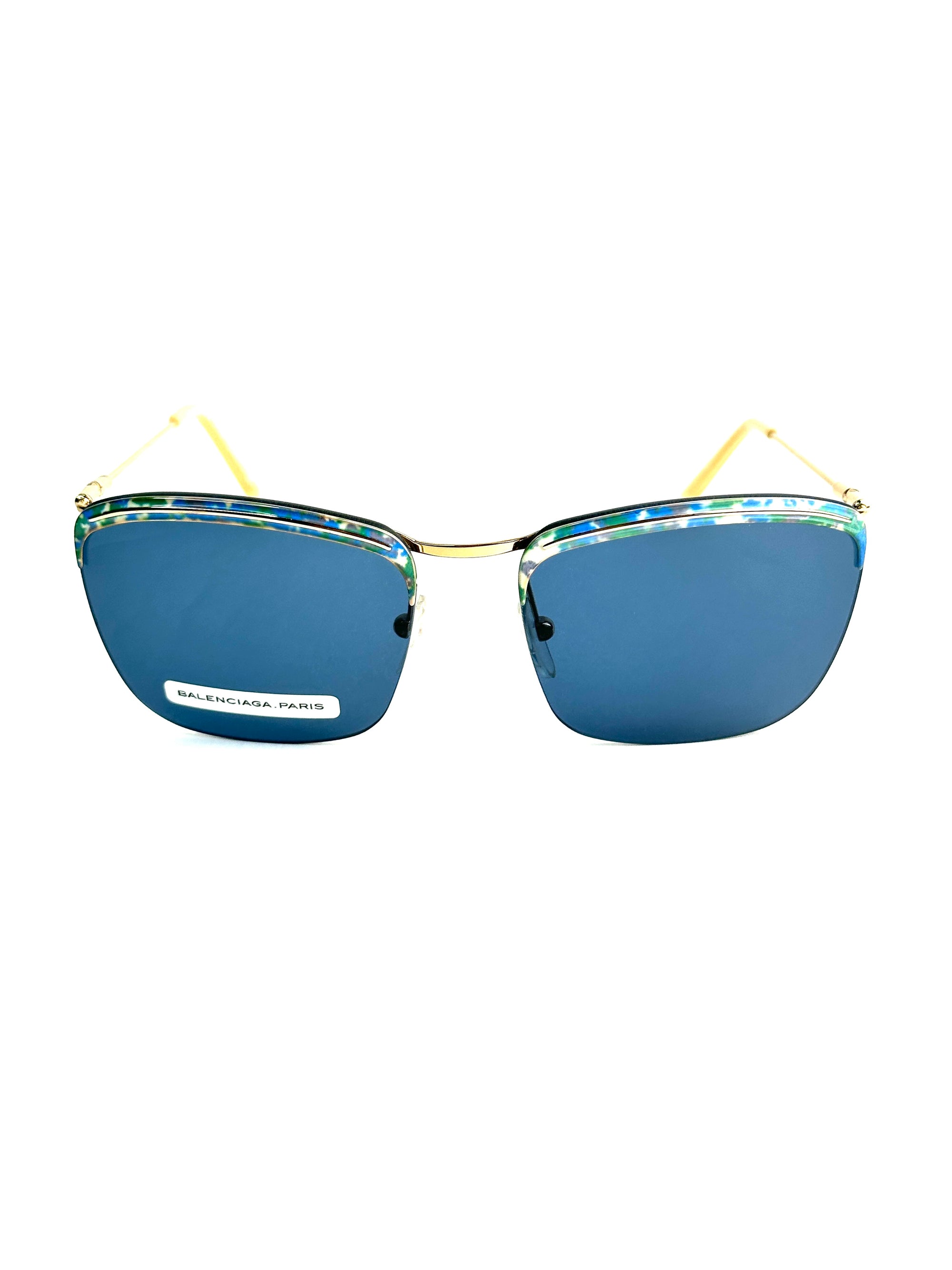 BALENCIAGA BAL 0129/S 01X/8F BLUE-GOLD sunglasses