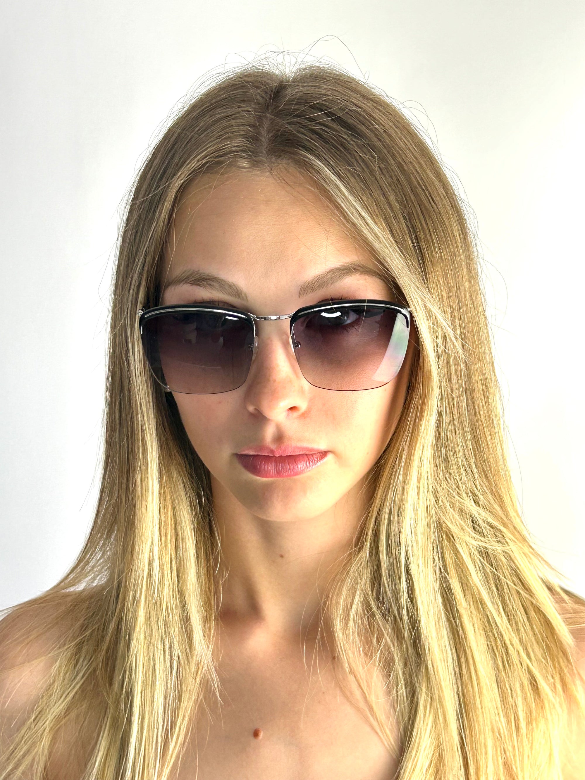 BALENCIAGA BAL 0129/S 01P/9C SILVER-BLACK sunglasses