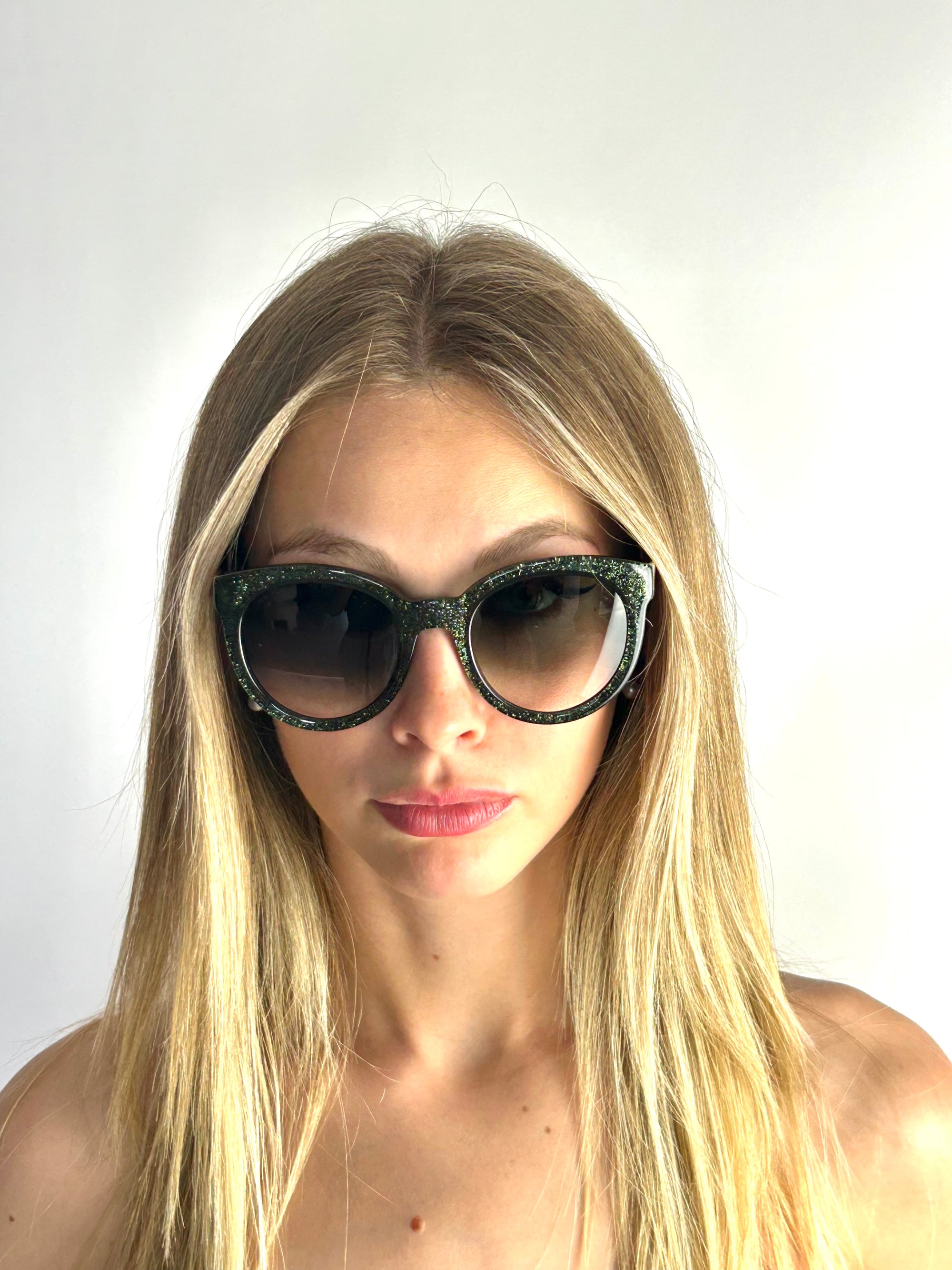 GUCCI GG3810/S GLITTER GREEN AND RED sunglasses