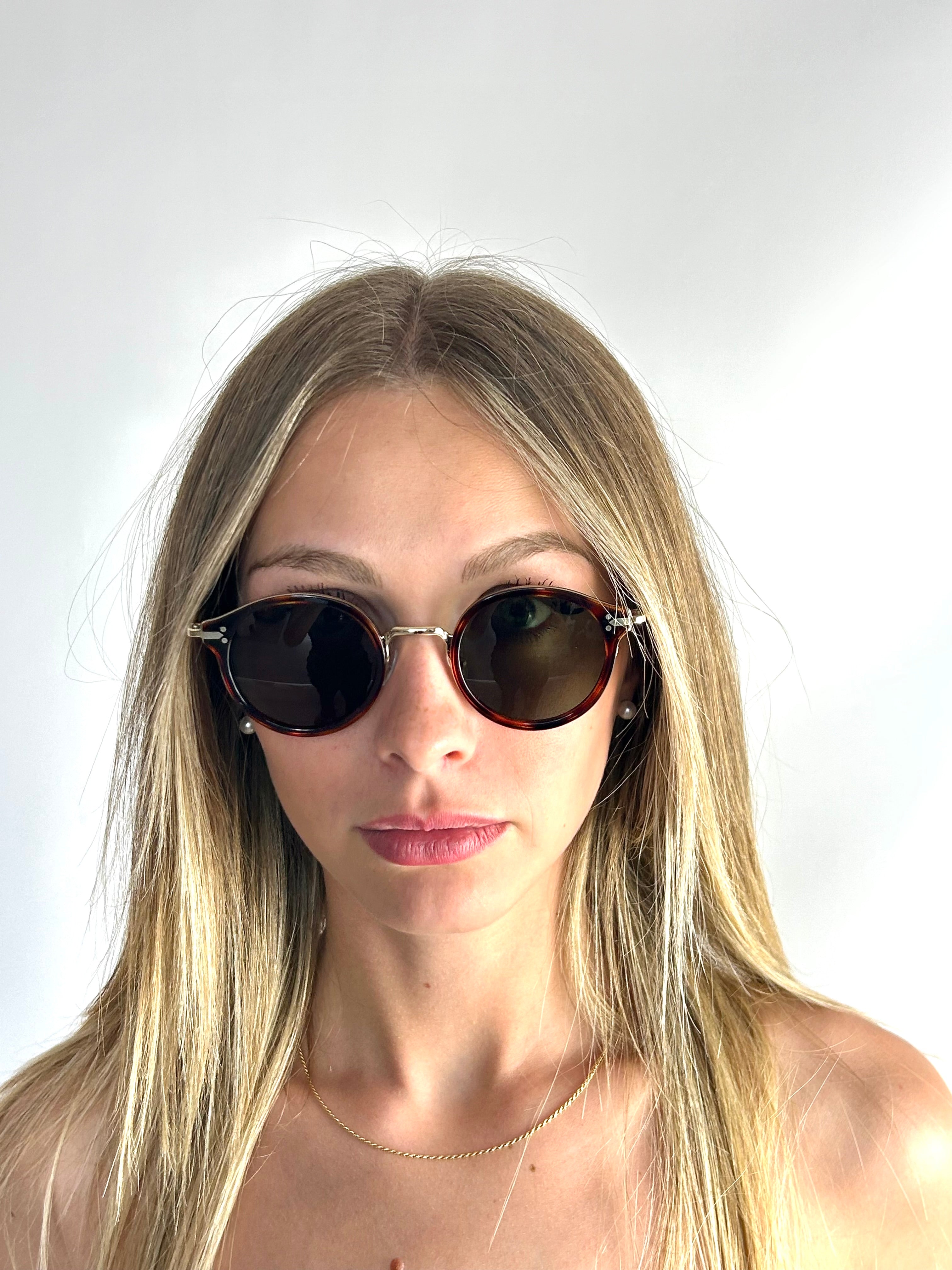 CELINE CL41082/S 3UA/1E HAVANA GOLD sunglasses