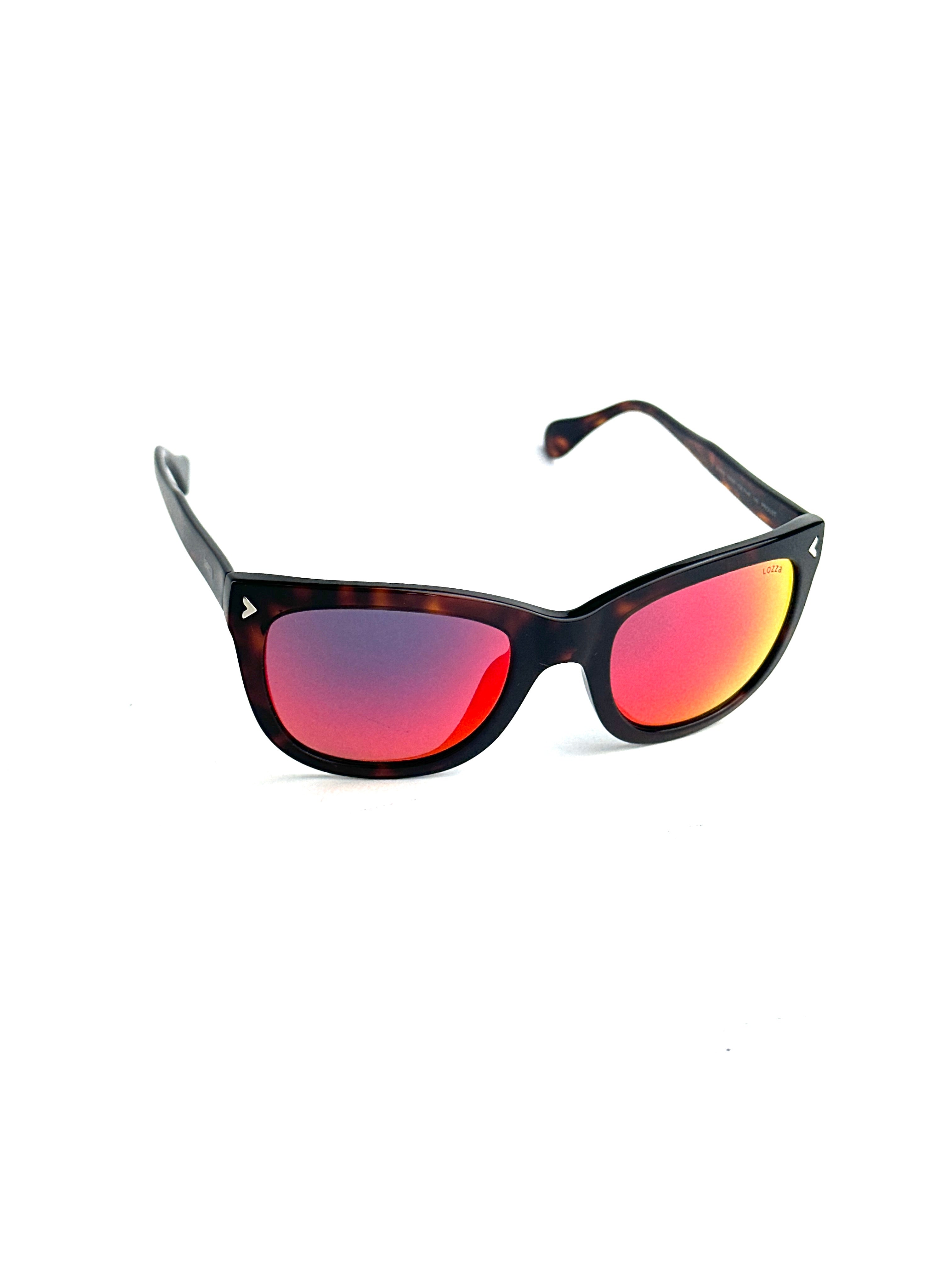 Occhiali da sole LOZZA SL4005M HAVANA Lente Rossa