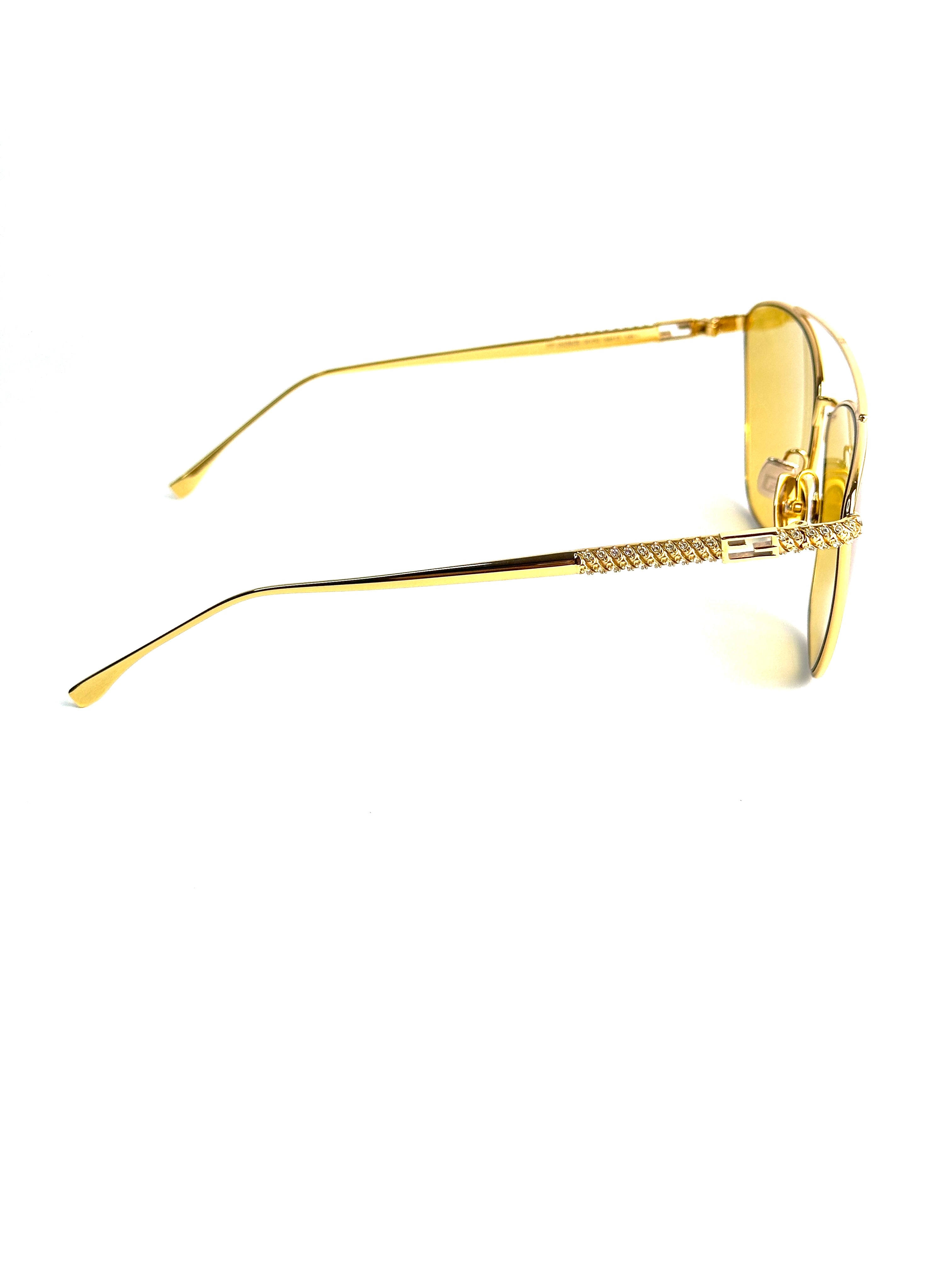 Occhiali da sole FENDI FF0438/S ORO GIALLO