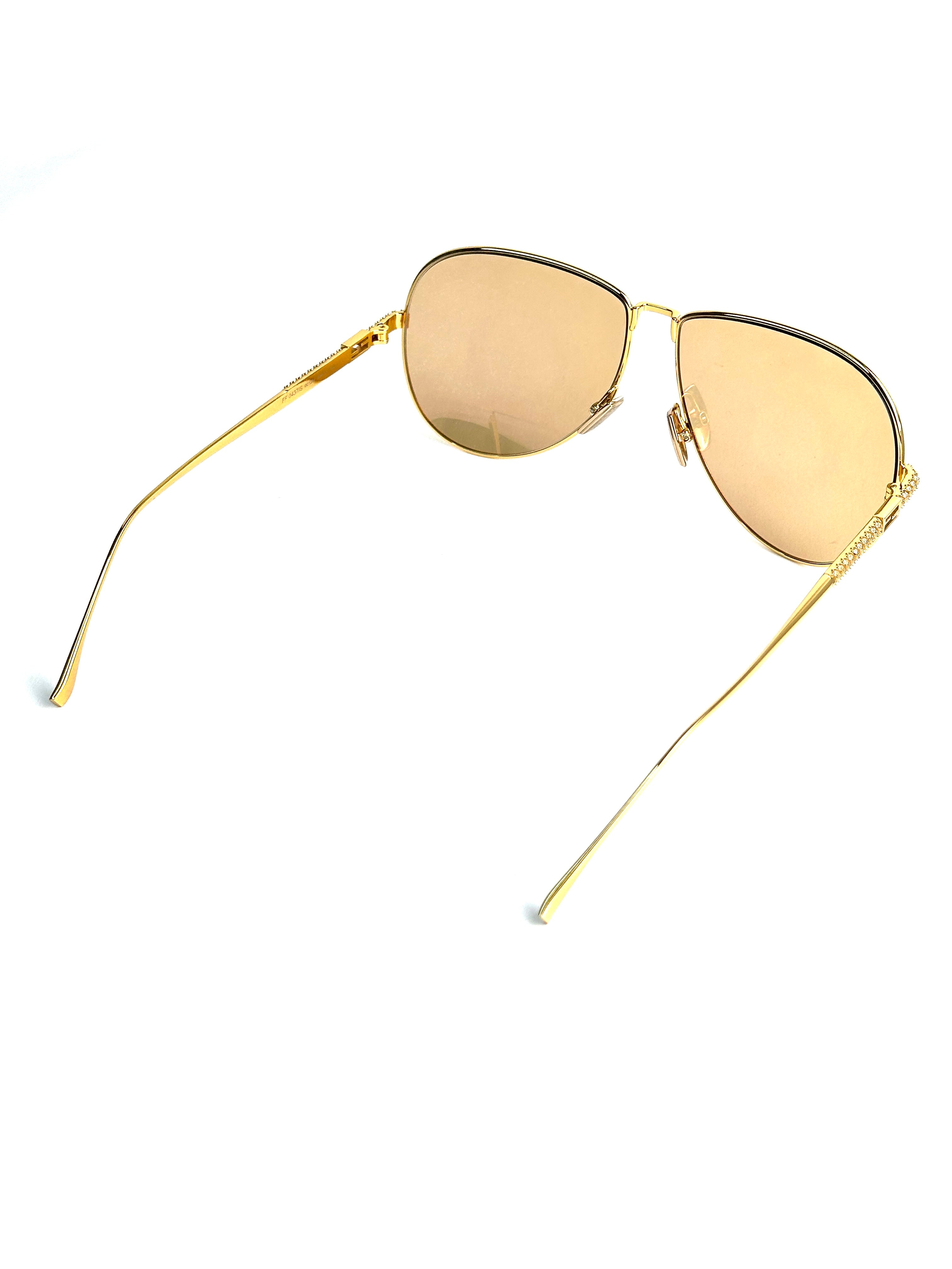 Occhiali da sole FENDI FF0437/S ORO GIALLO