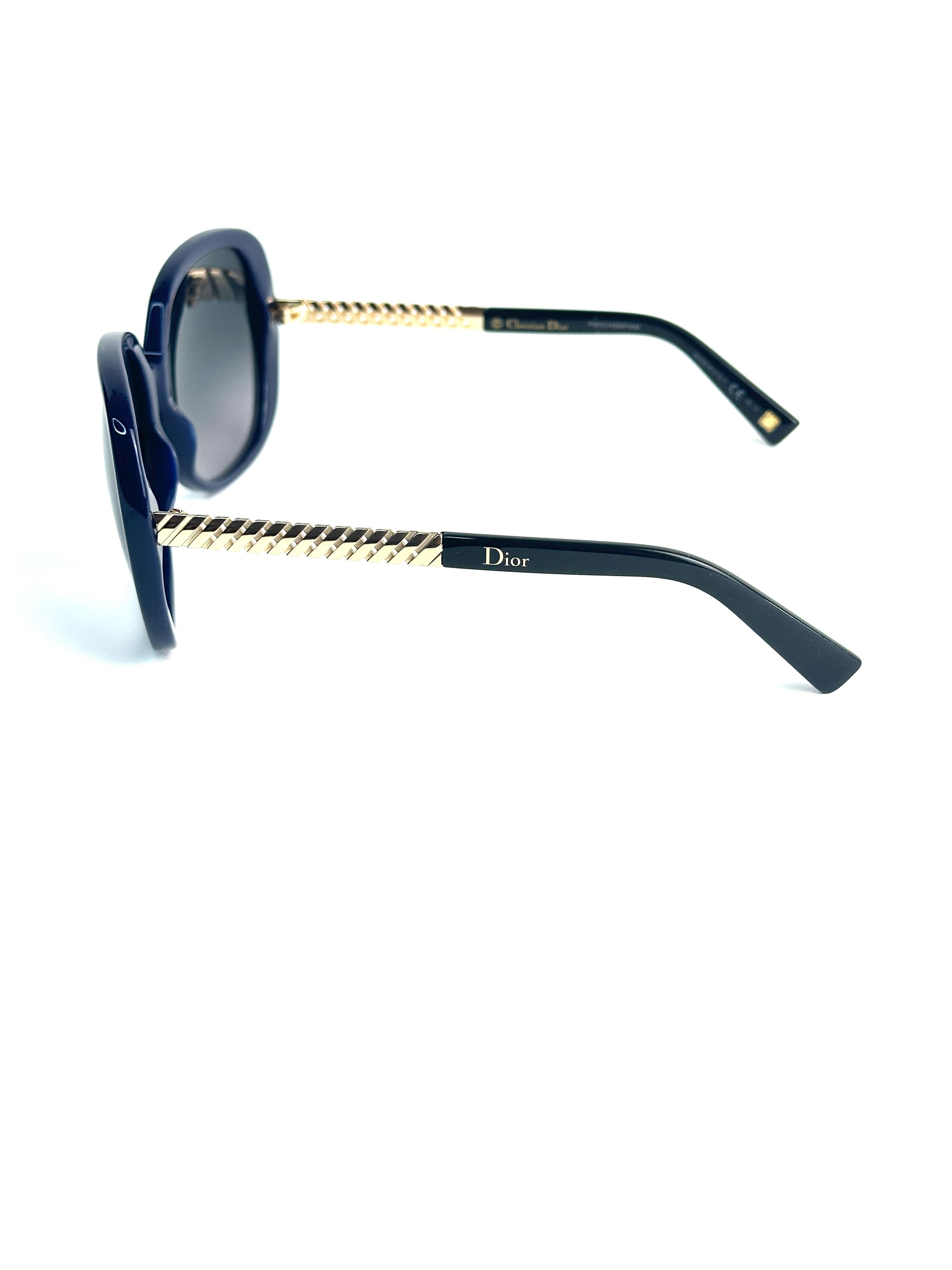 DIOR DIOREVER1 BSW/HD BLUE GOL sunglasses