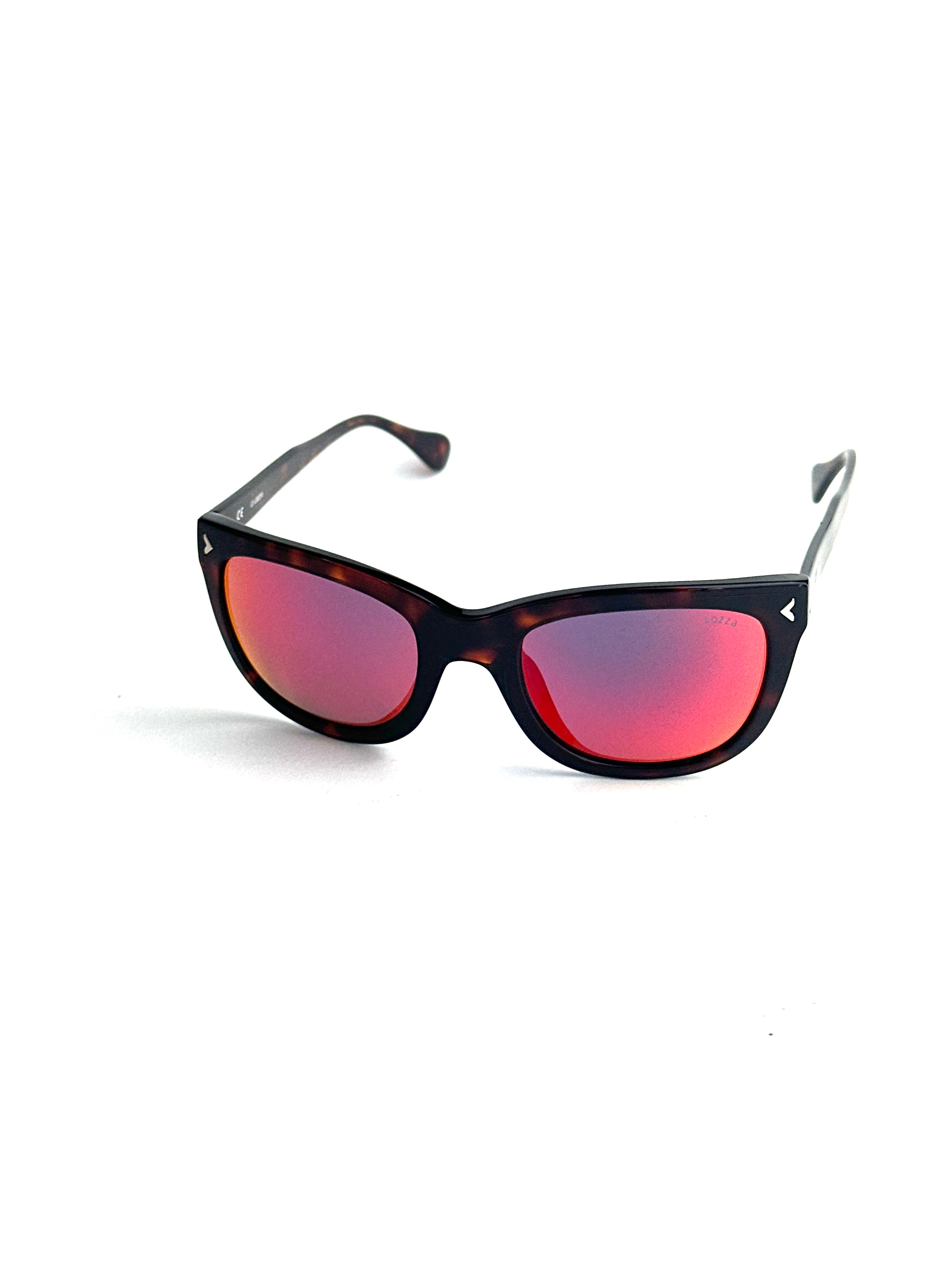 Occhiali da sole LOZZA SL4005M HAVANA Lente Rossa