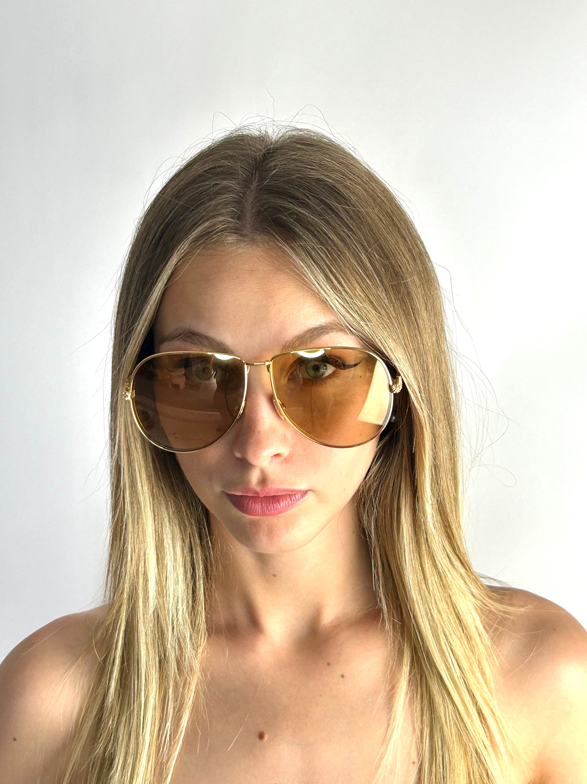 occhiali da sole FENDI FF0437/S ORO GIALLO