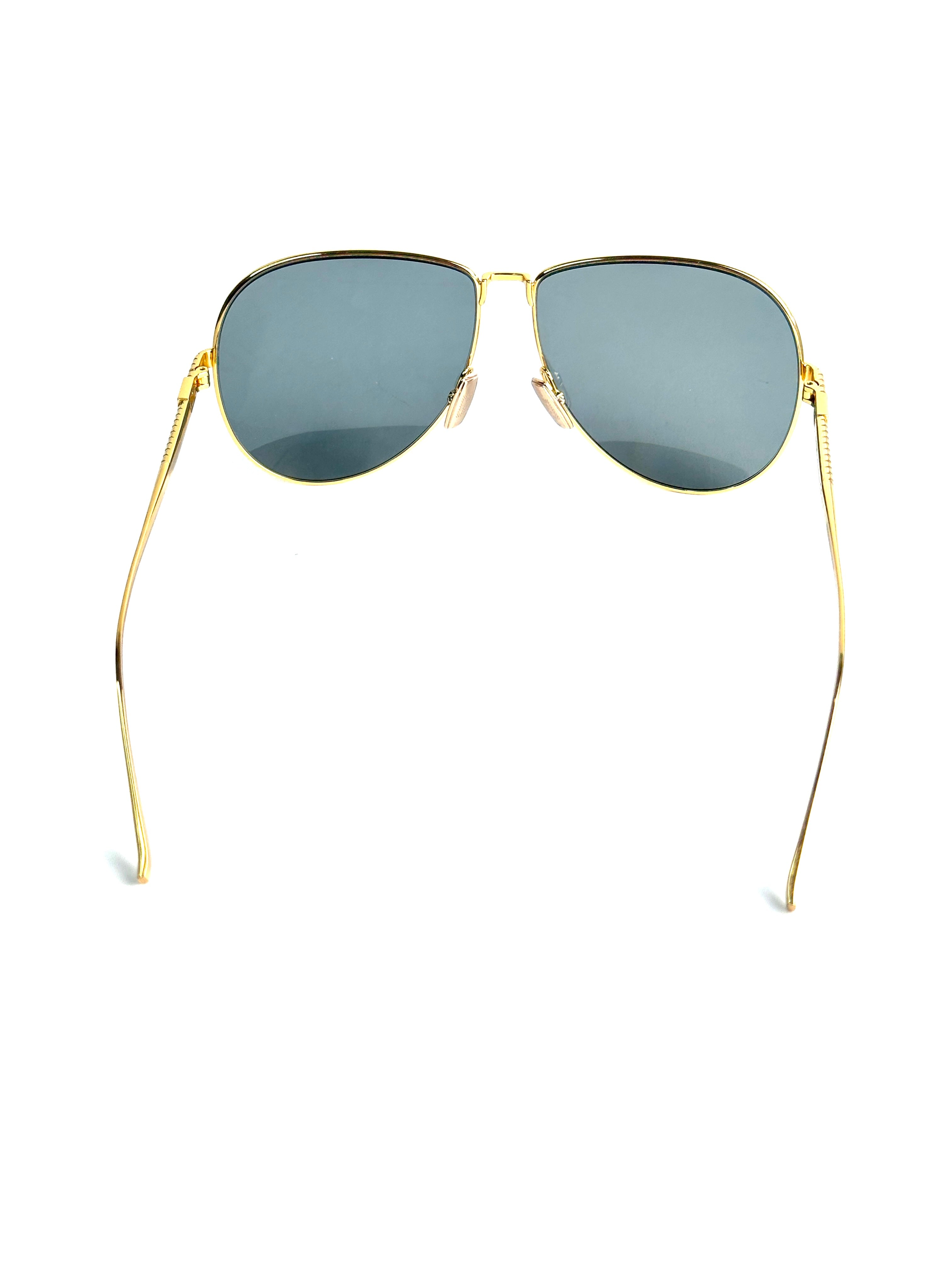 FENDI FF0437/S YELLOW GOLD BLUE LENS sunglasses