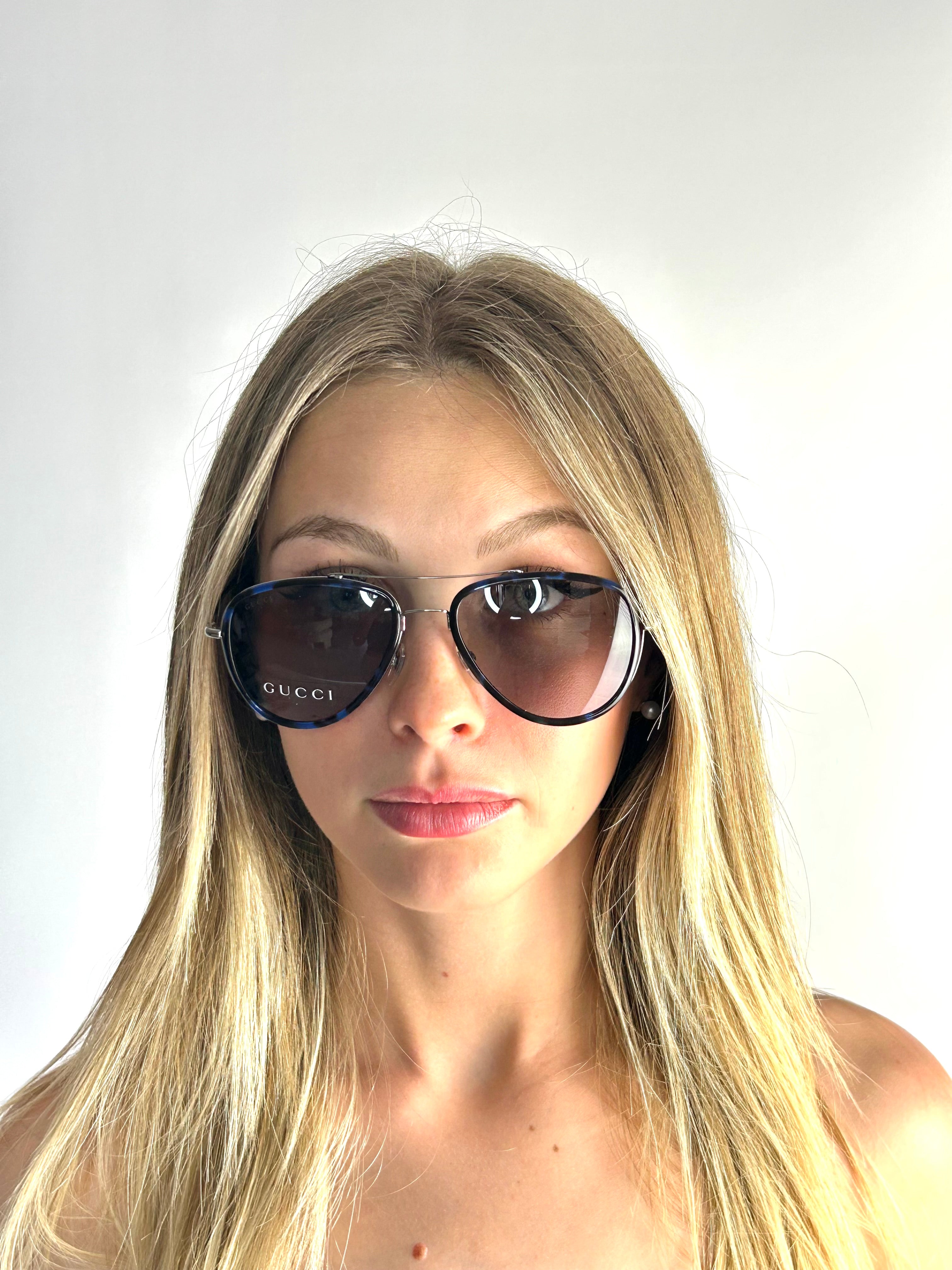 GUCCI GG2245/N/S HAVANA BLUE sunglasses