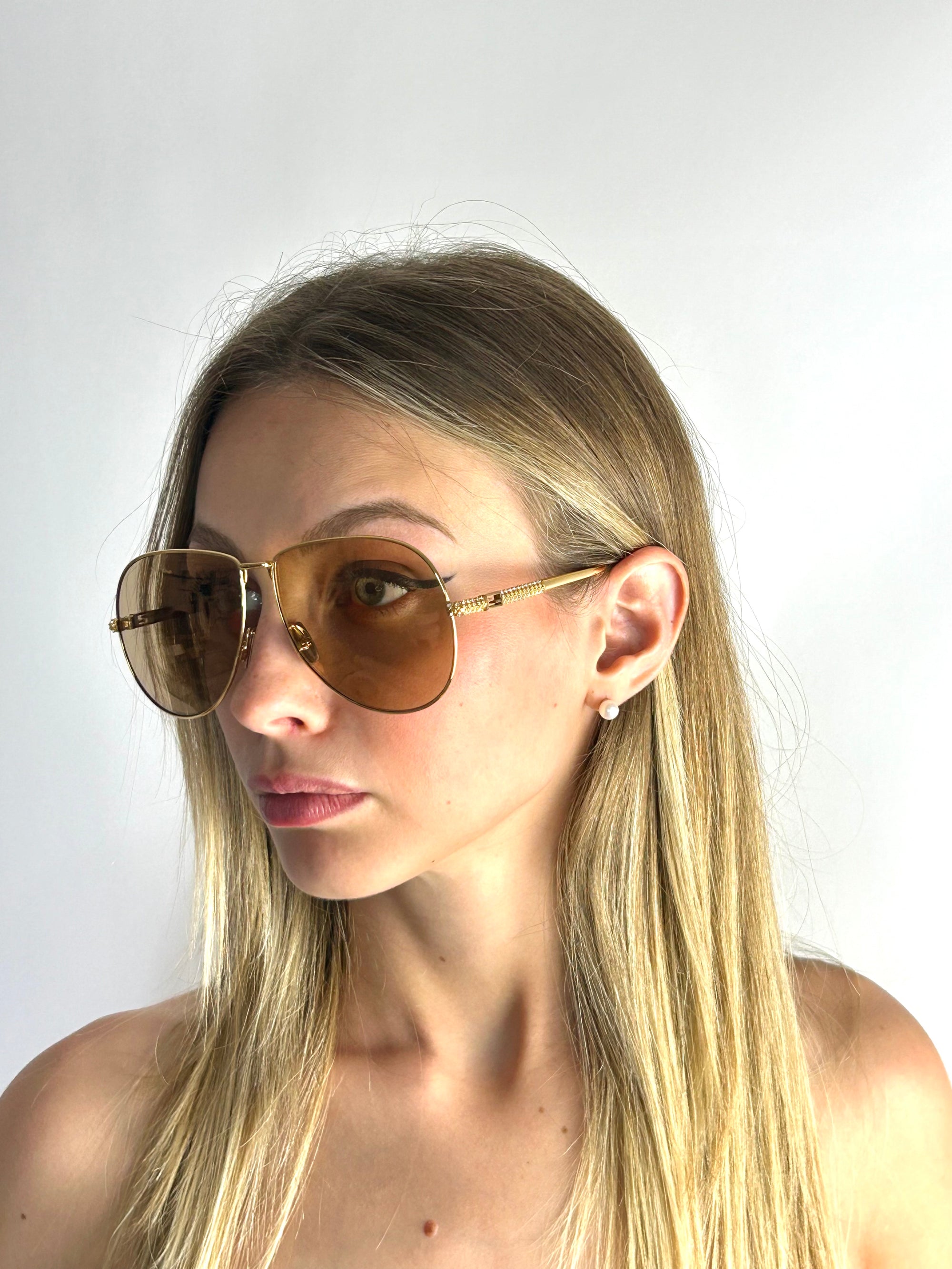 occhiali da sole FENDI FF0437/S ORO GIALLO