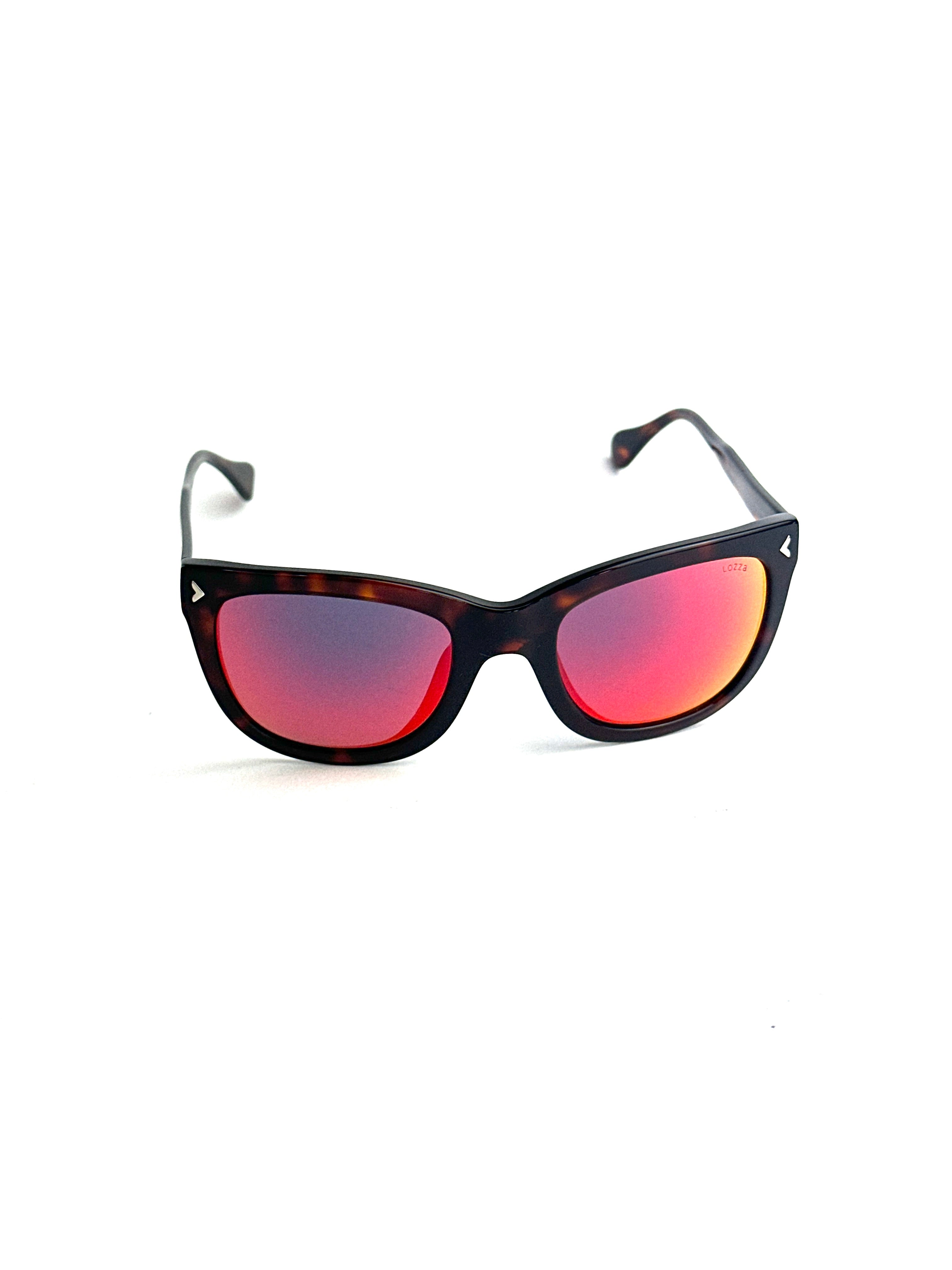 Occhiali da sole LOZZA SL4005M HAVANA Lente Rossa