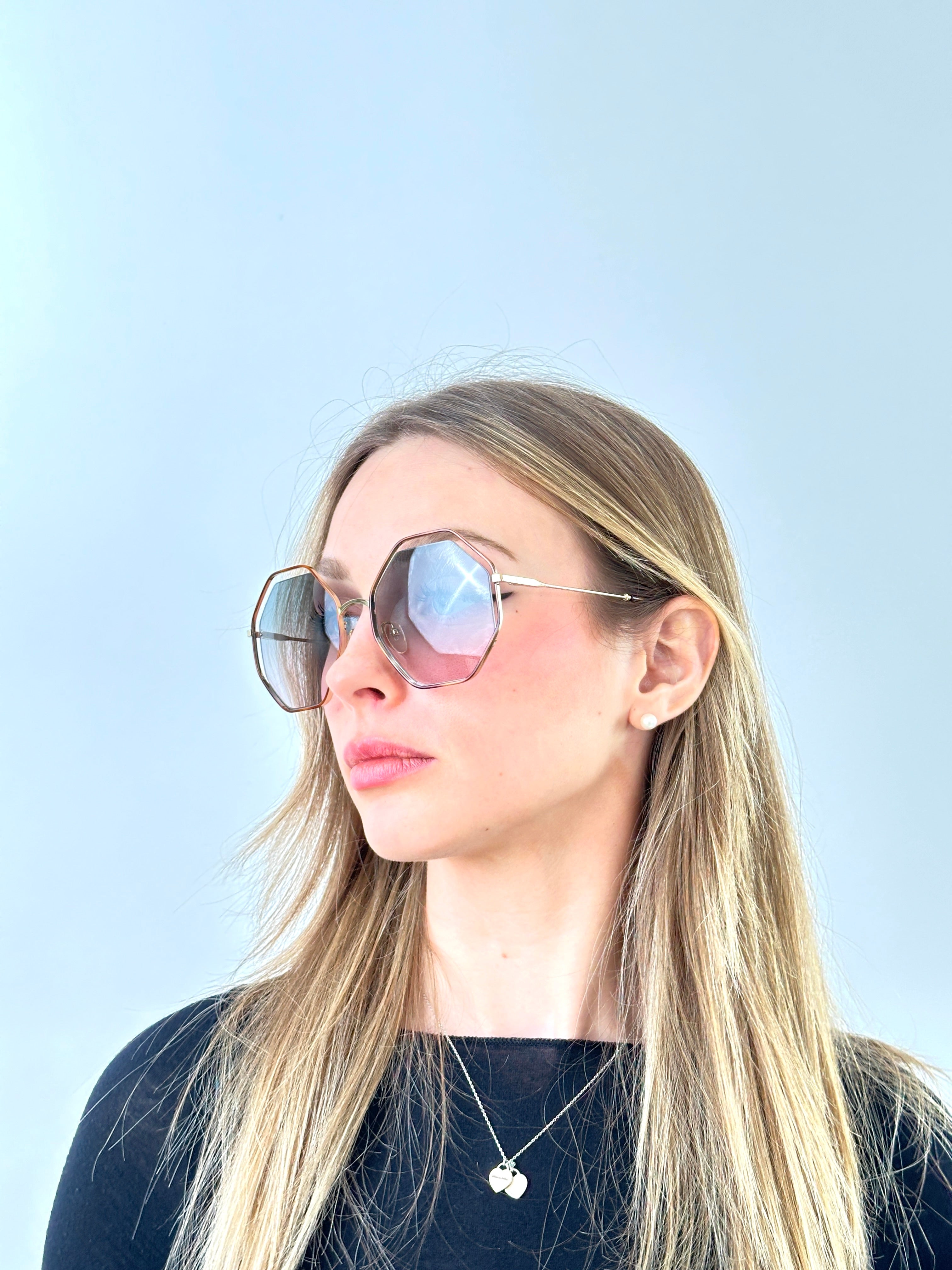 Occhiali da sole CHLOÉ CE132S 34832 240 HAVANA/GREEN ROS
