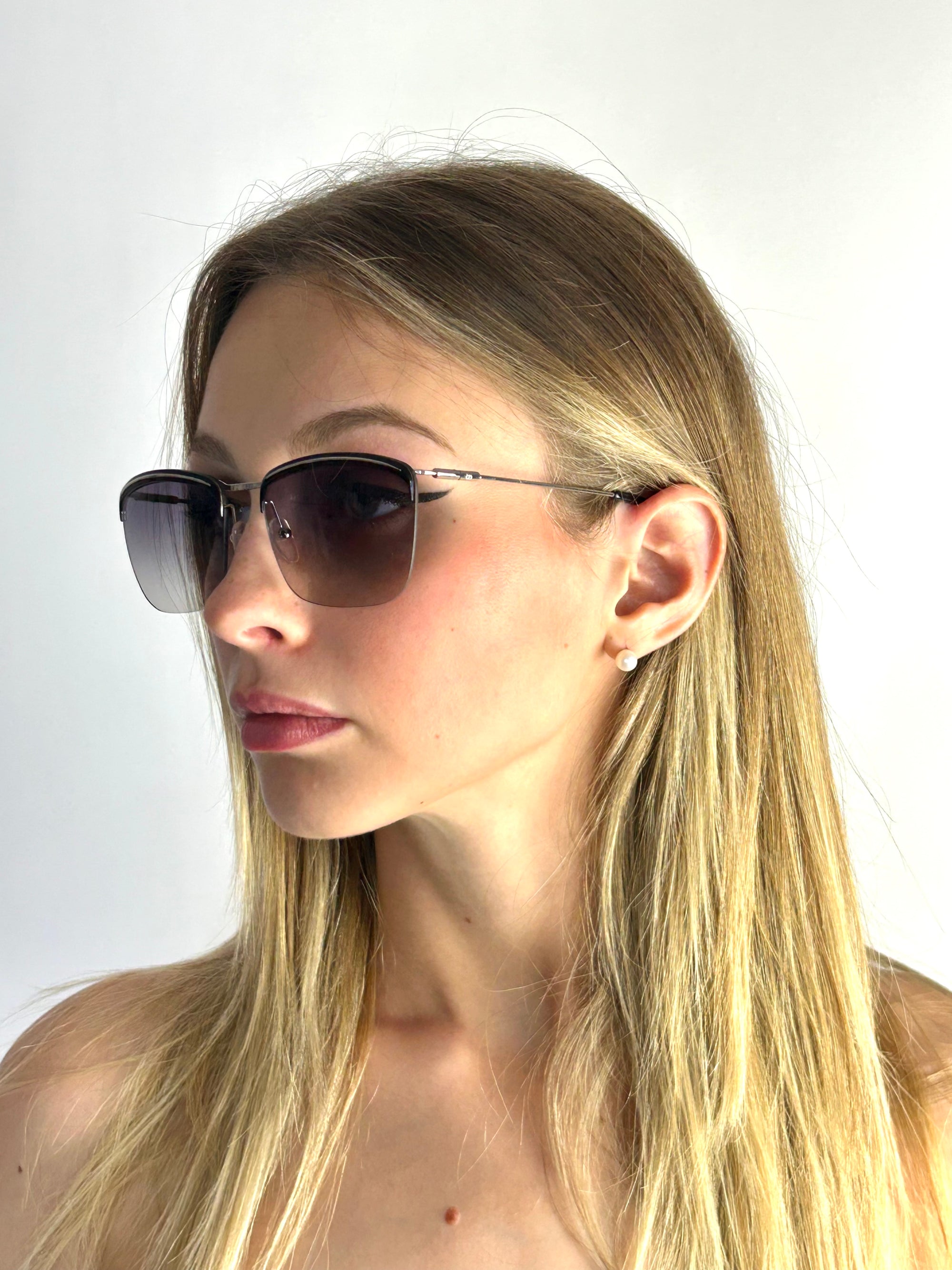 BALENCIAGA BAL 0129/S 01P/9C SILVER-BLACK sunglasses