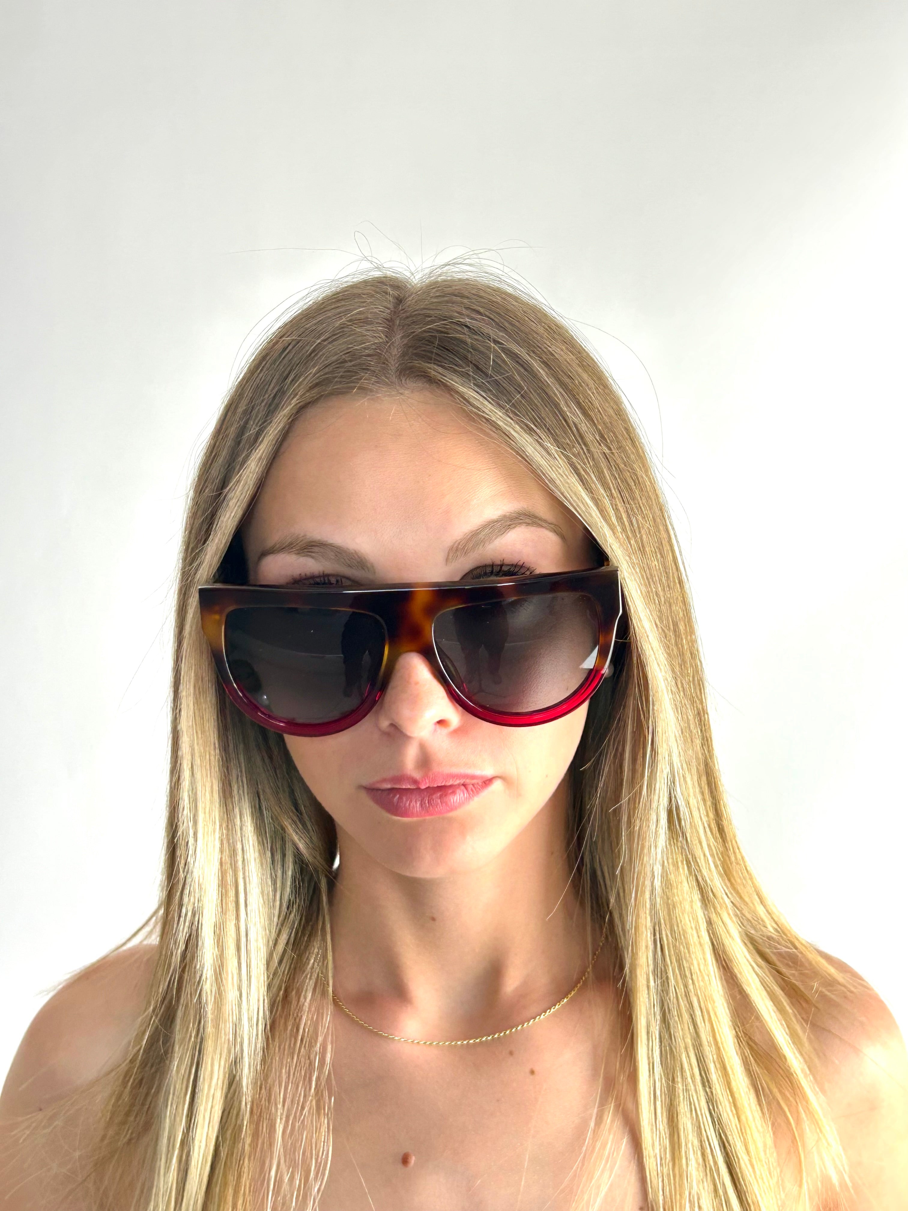 CELINE CL41026/S HAVANA FUCSIA sunglasses