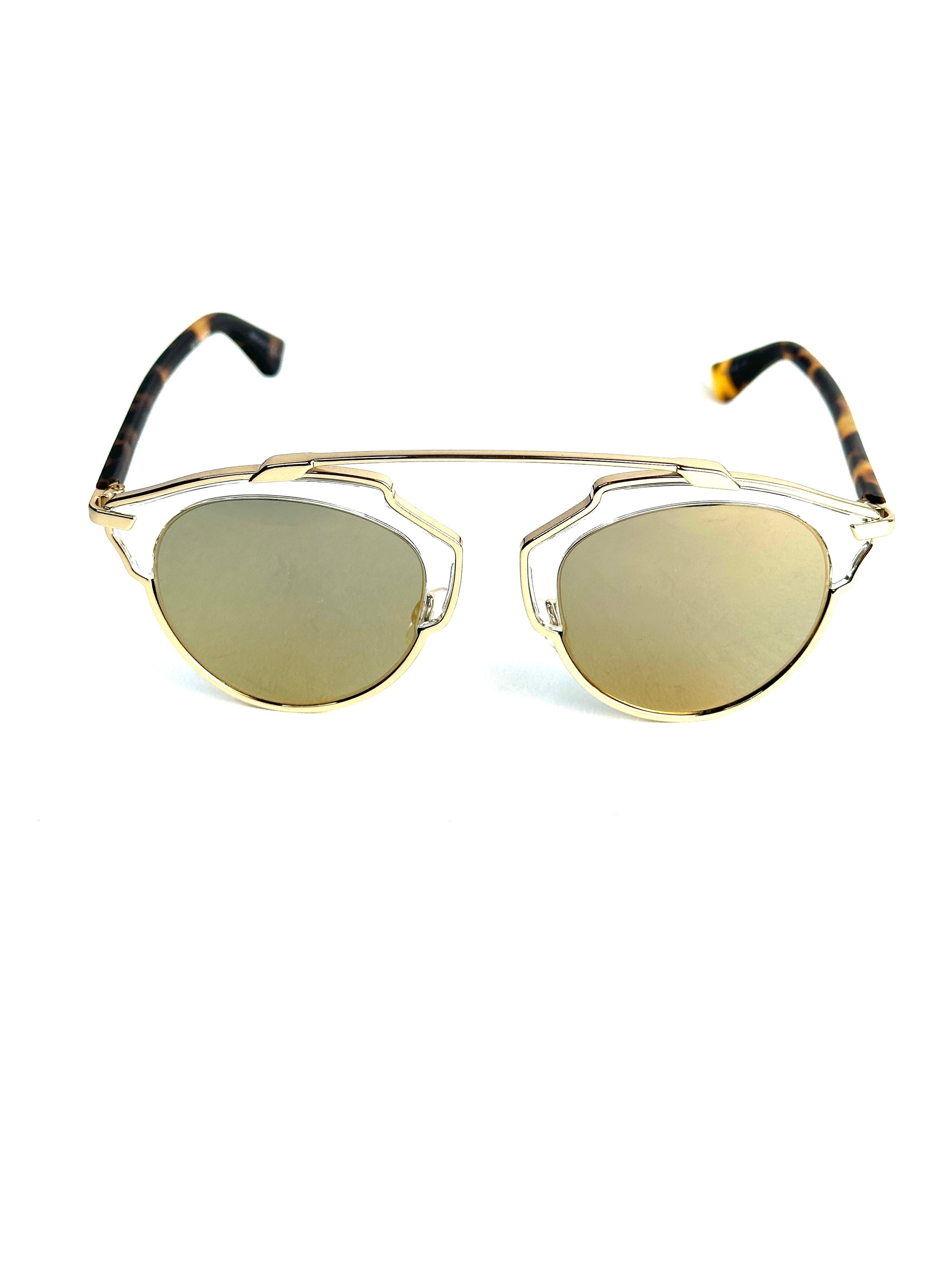 DIOR DIORSOREAL YN1/MV GOLD HAVANA sunglasses