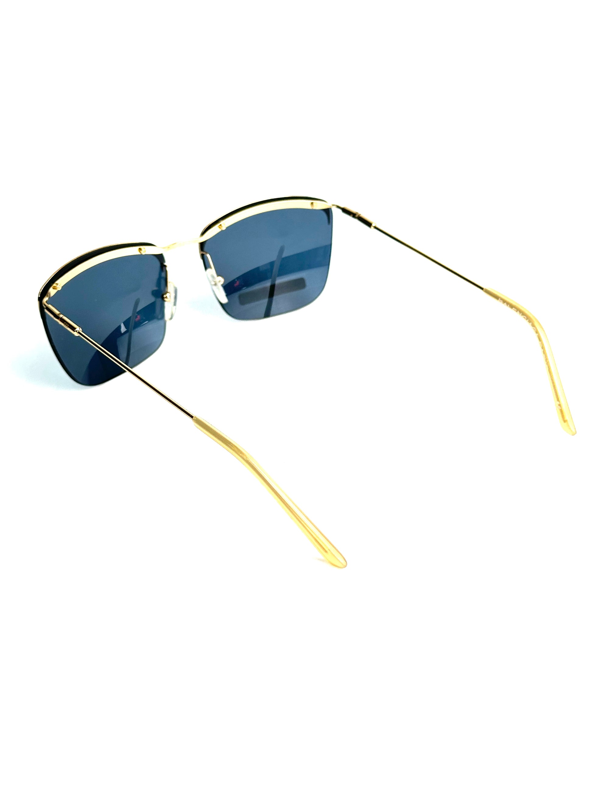 occhiali da sole BALENCIAGA BAL 0129/S 01X/8F BLU-ORO