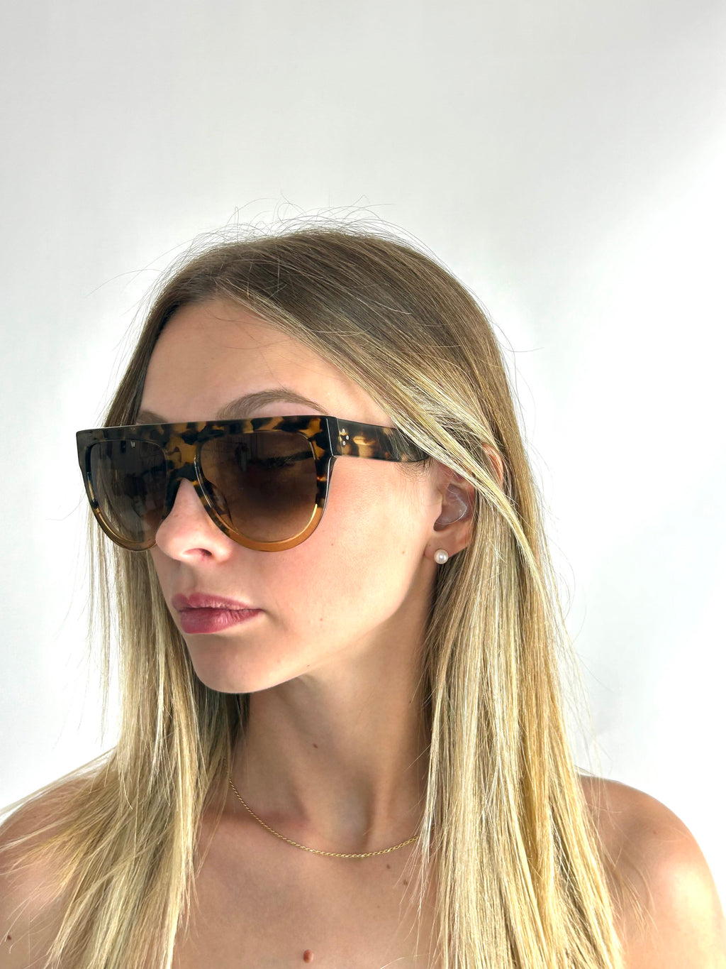 occhiali da sole CELINE CL41026/S HAVANA BEIGE