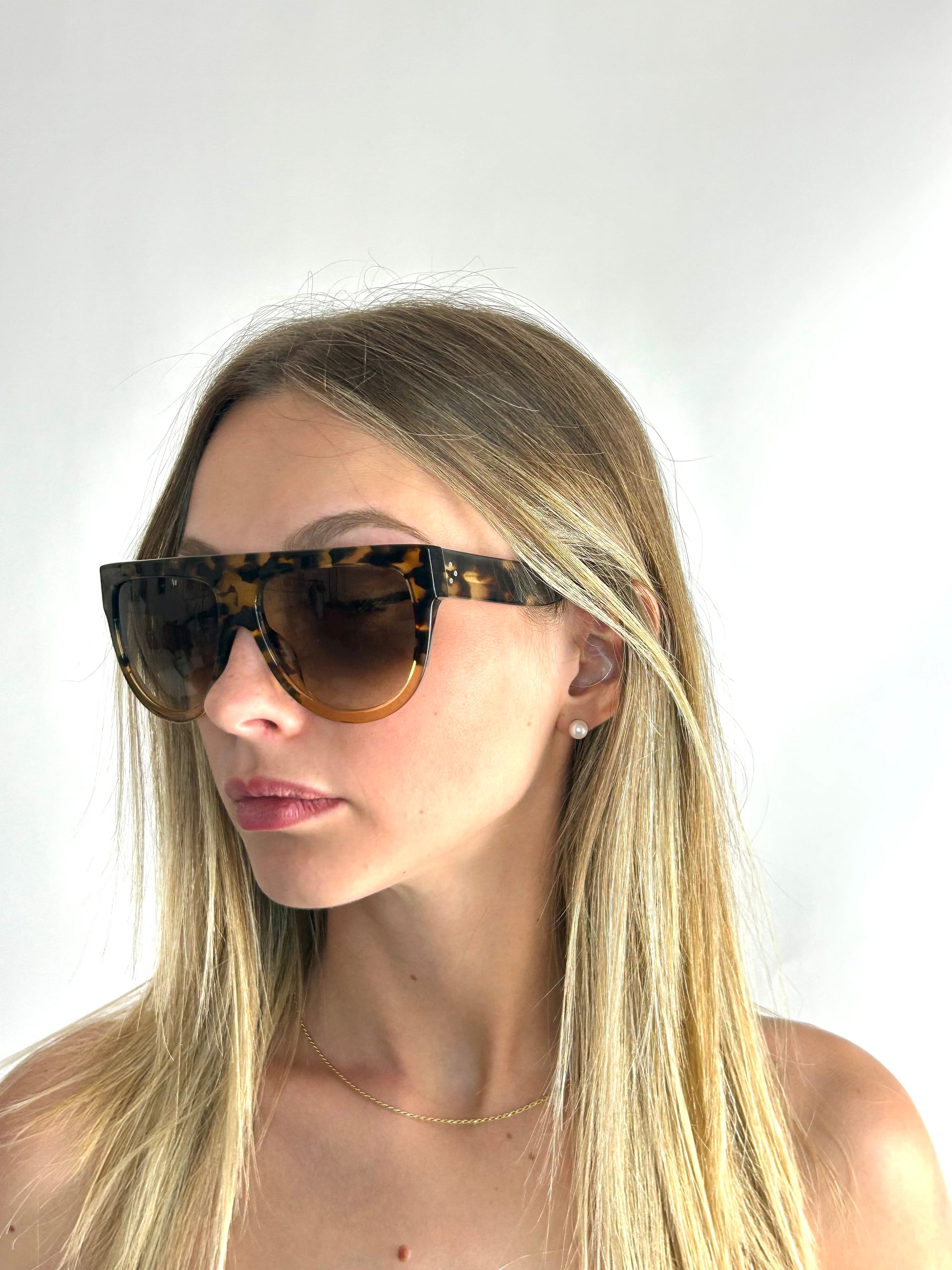occhiali da sole CELINE CL41026/S HAVANA BEIGE