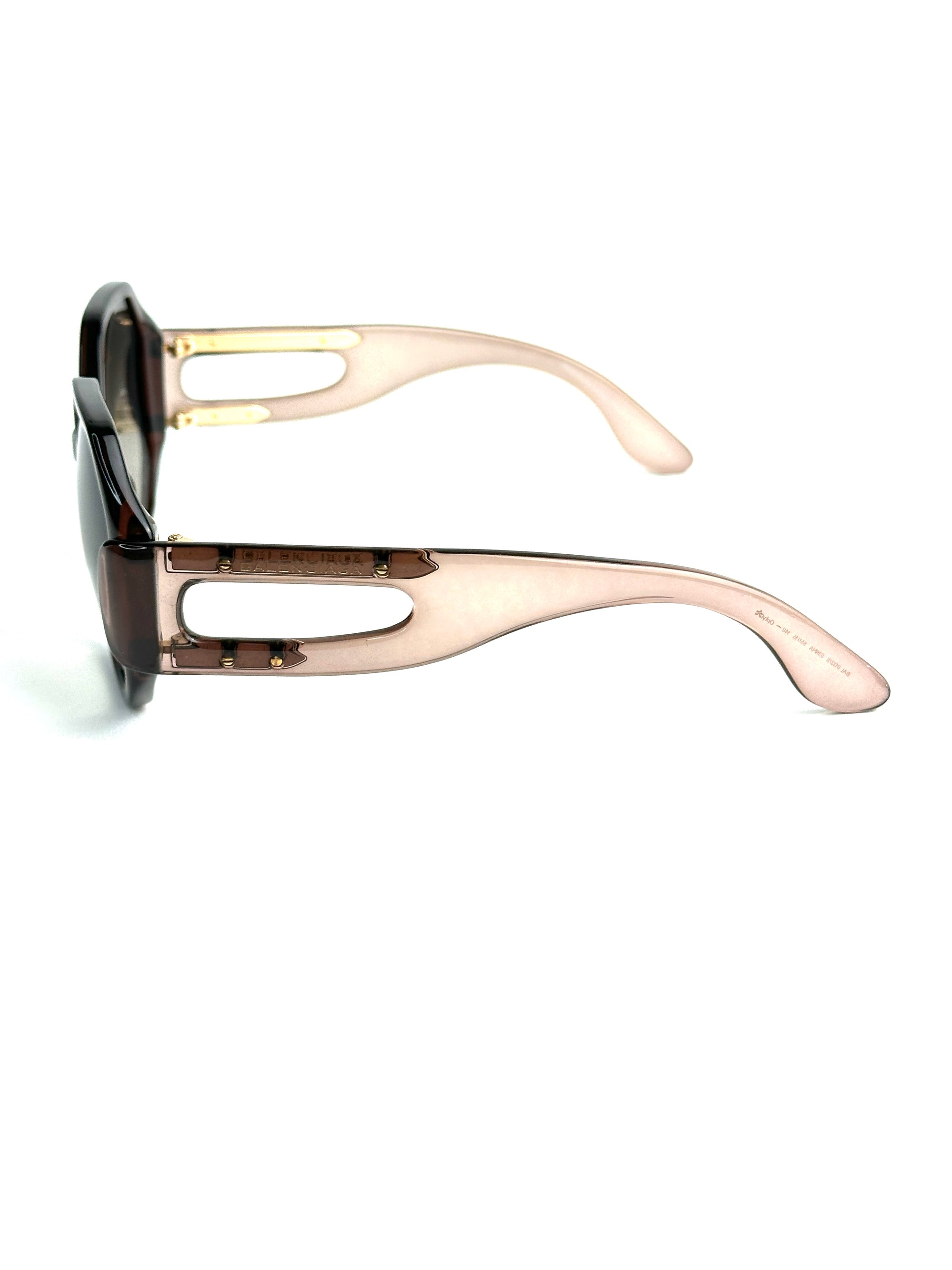 occhiali da sole BALENCIAGA BAL 0132/S 03N/HA MARRONE