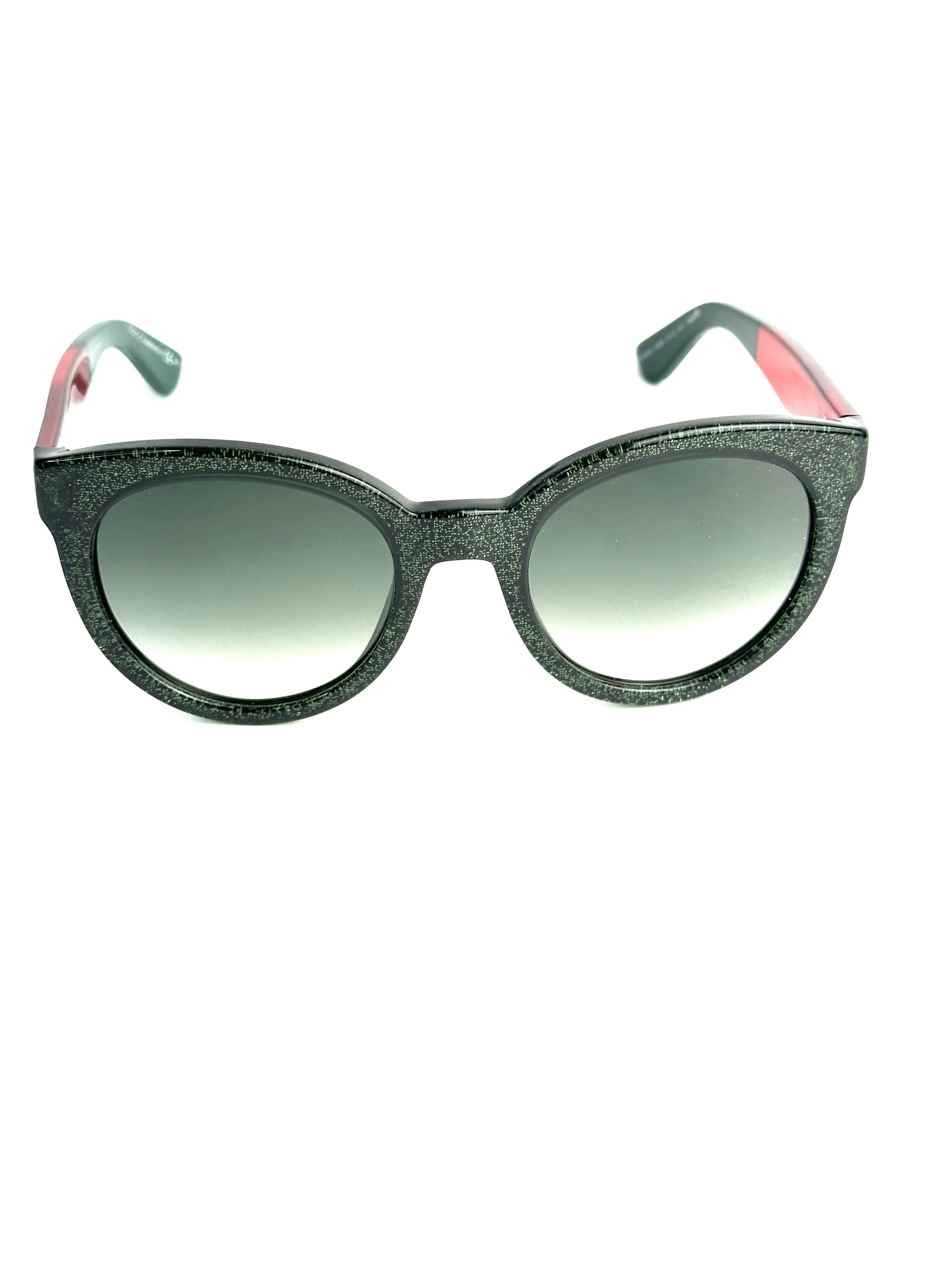 occhiali da sole GUCCI GG3810/S VERDE GLITTER E ROSSO