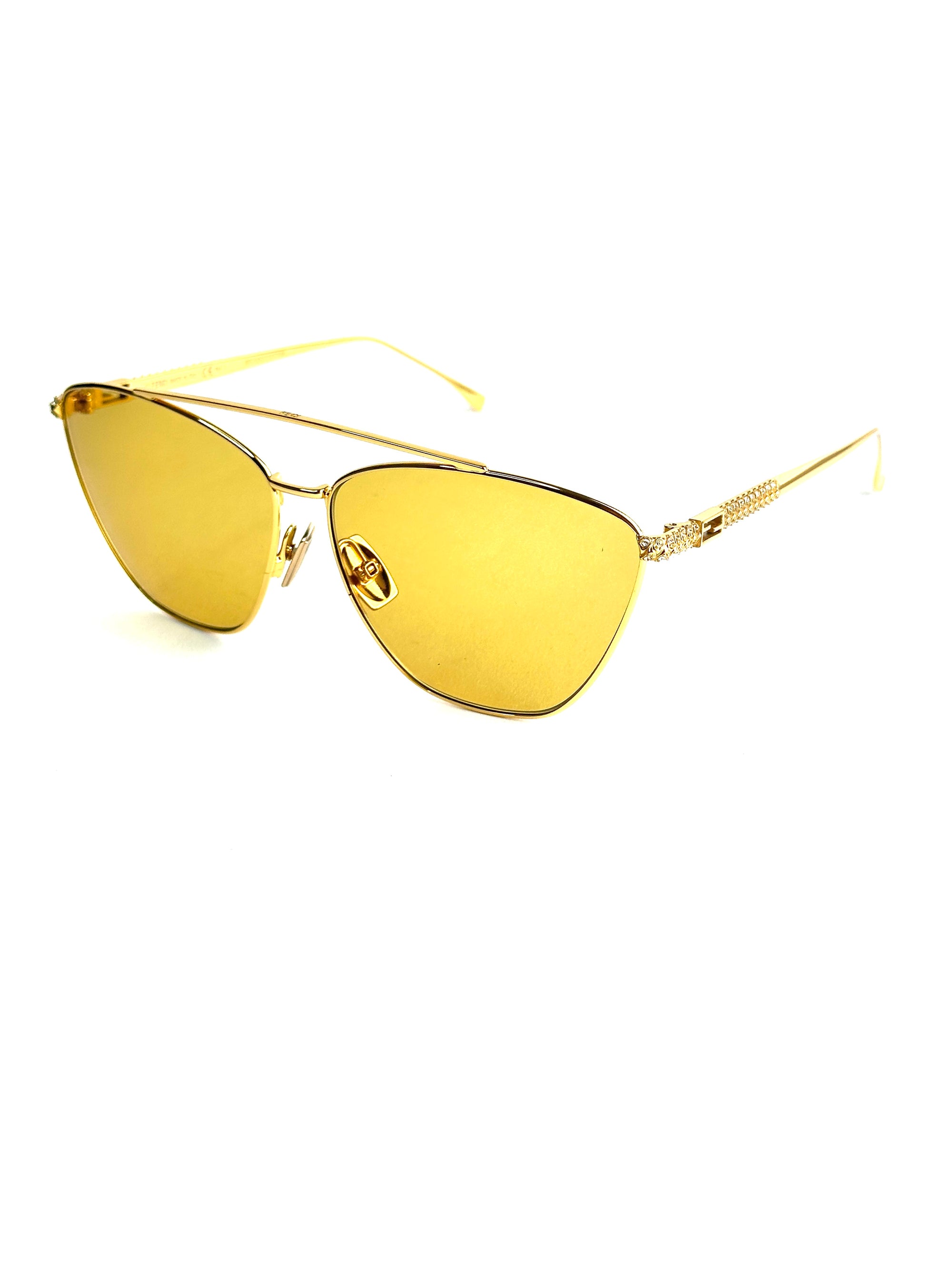 occhiali da sole FENDI FF0438/S ORO GIALLO