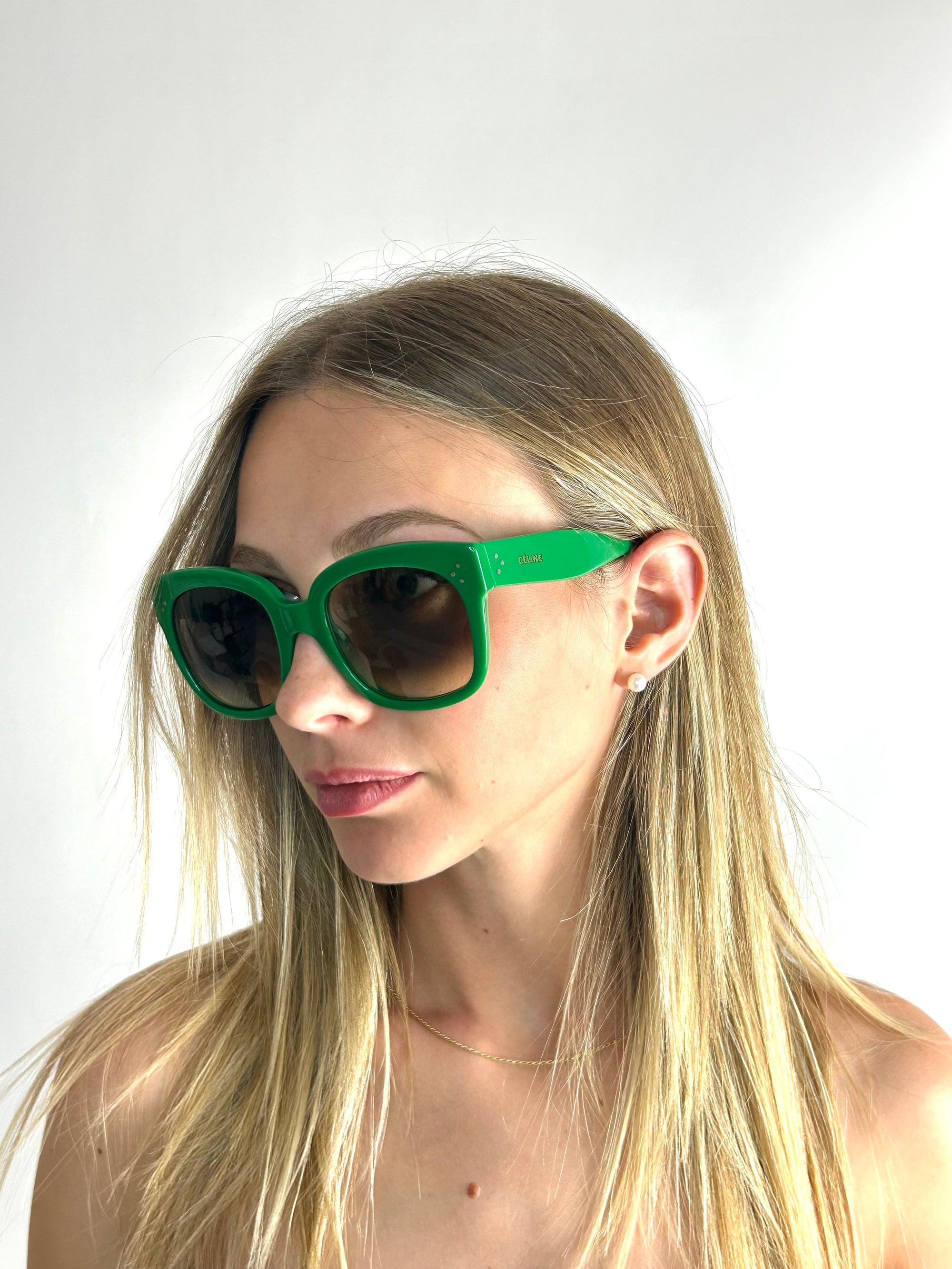 occhiali da sole CELINE CL41805/S VERDE SOLID