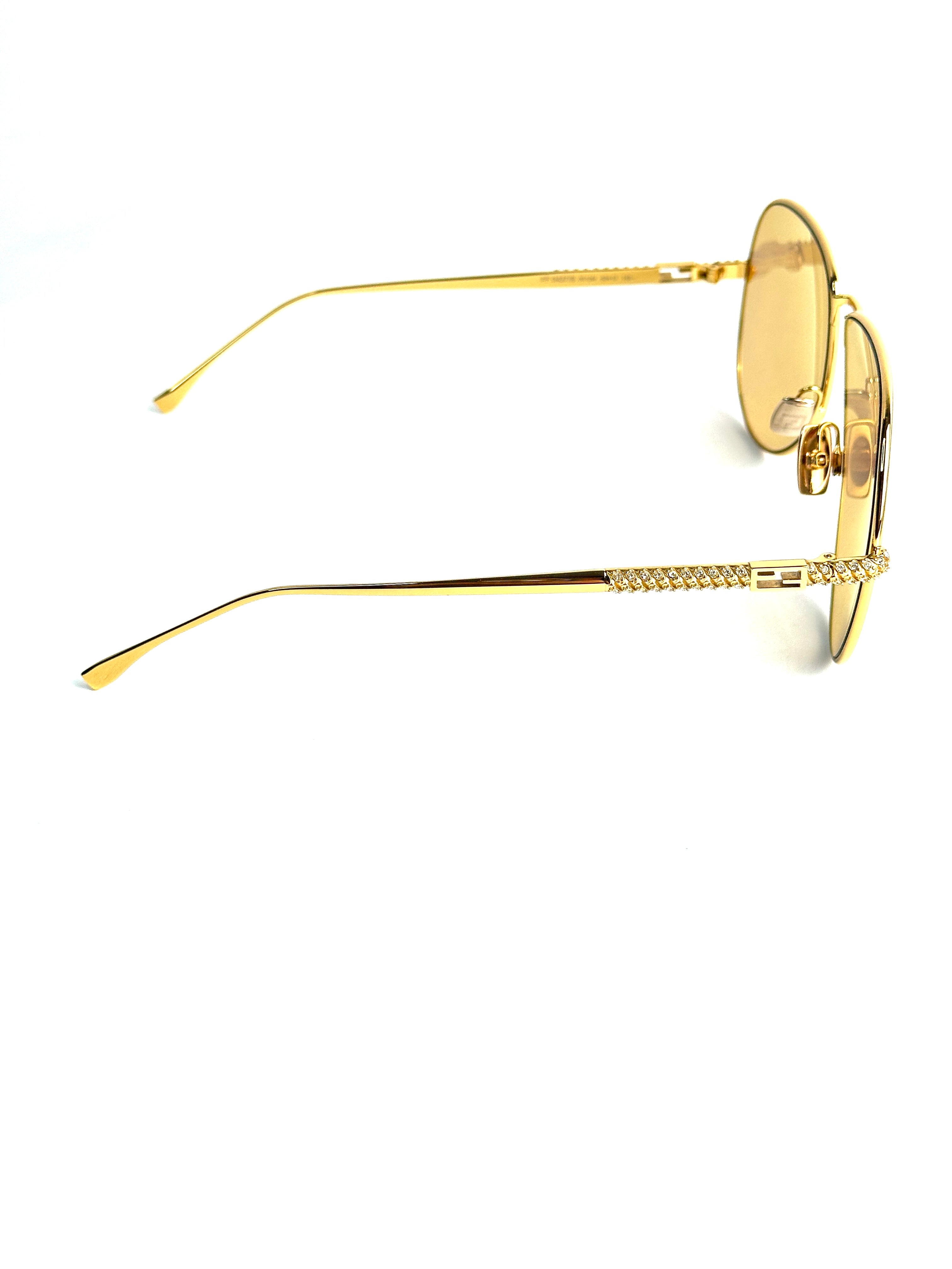 Occhiali da sole FENDI FF0437/S ORO GIALLO