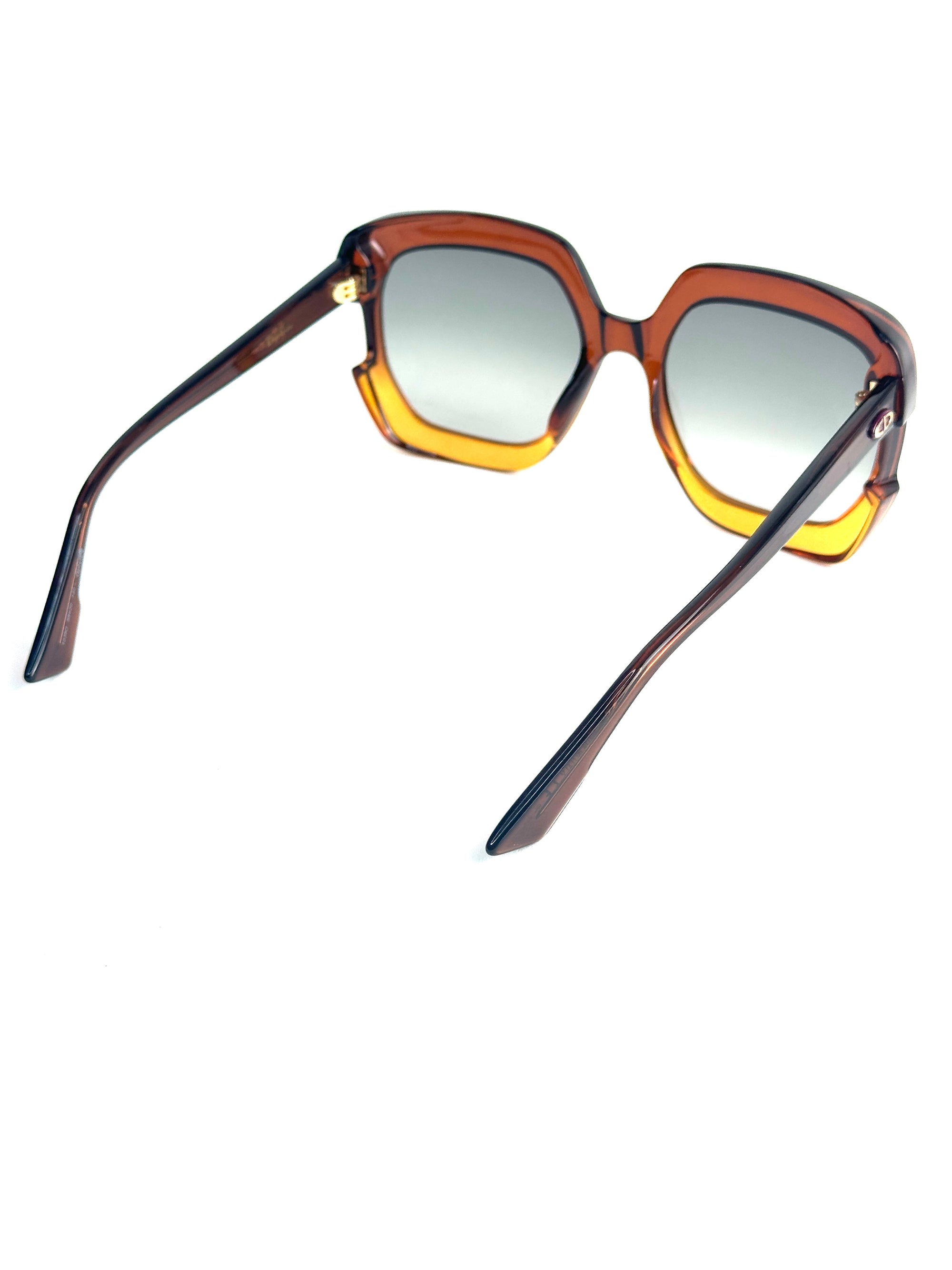 DIOR DIORGALA 12J/9O BROWN ORANGE sunglasses