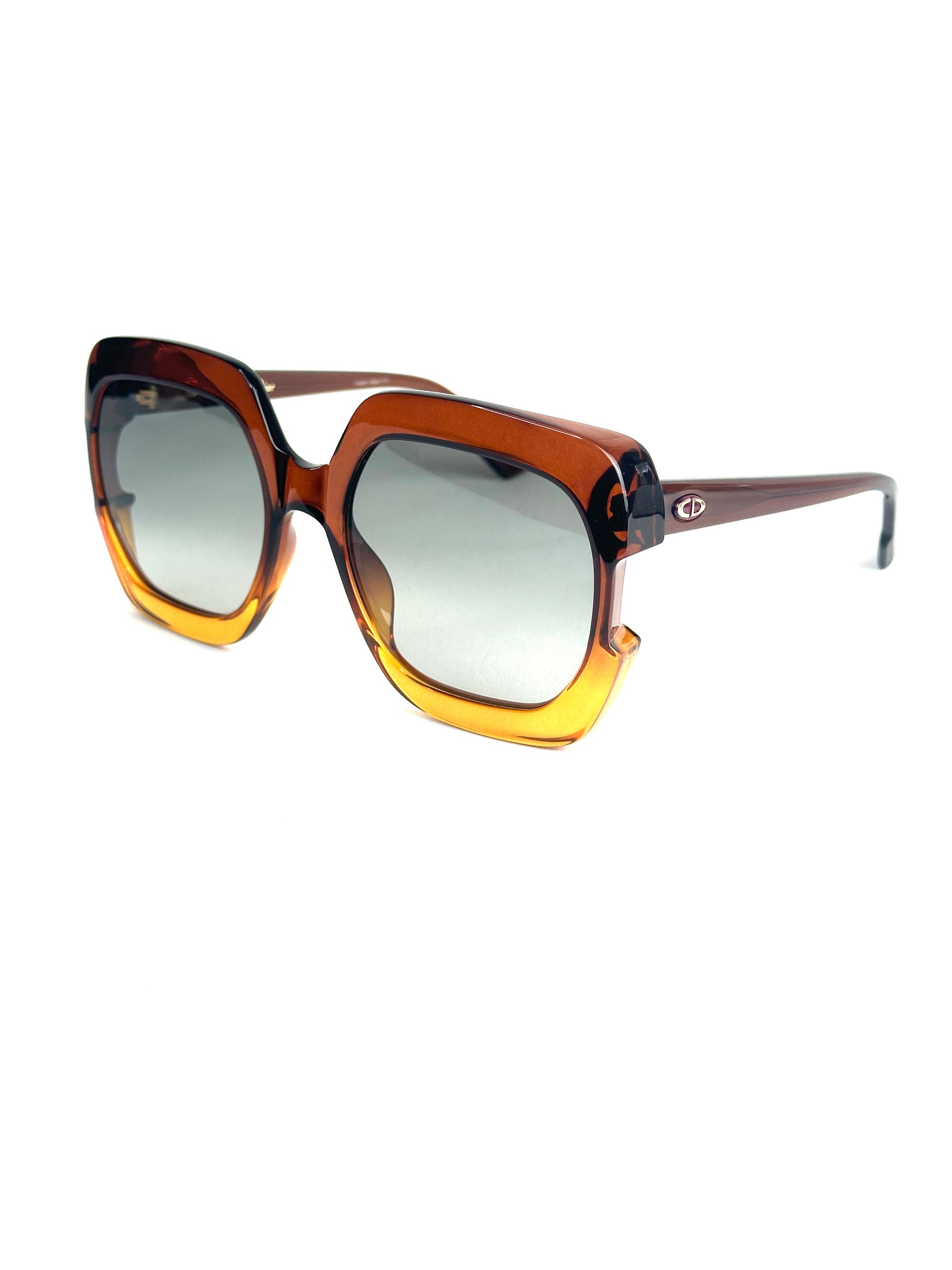 DIOR DIORGALA 12J/9O BROWN ORANGE sunglasses