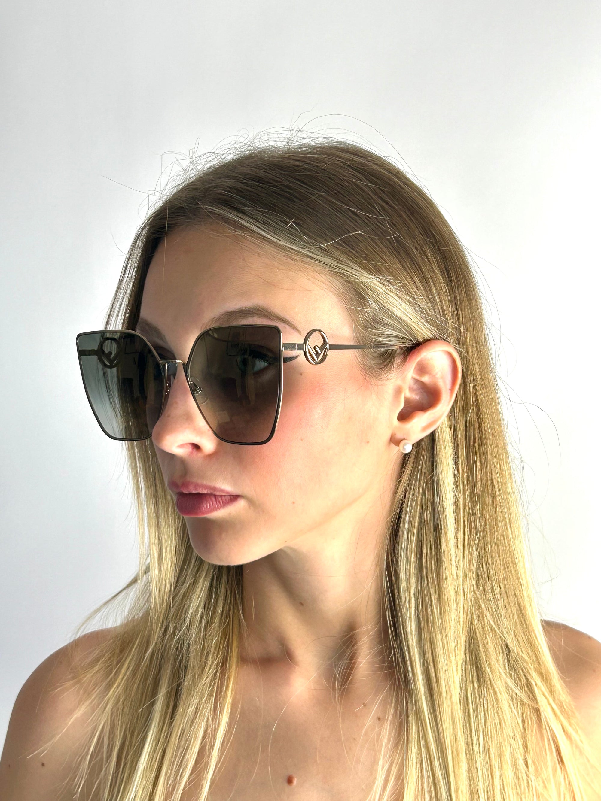 occhiali da sole FENDI FF0323/S ORO GRIGIO