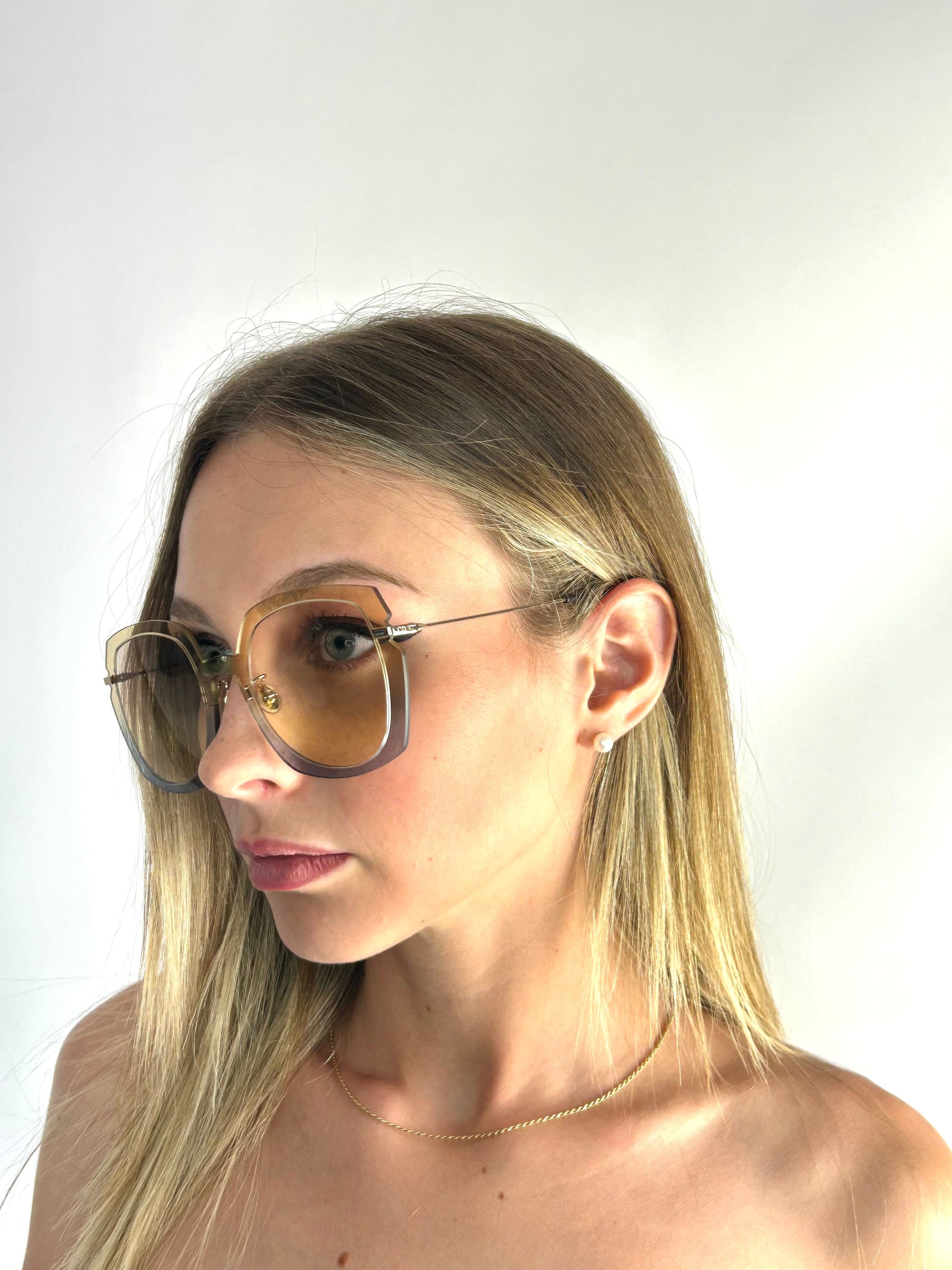DIOR DIORATTITUDE1 3LG/VC BROWN BLUE sunglasses