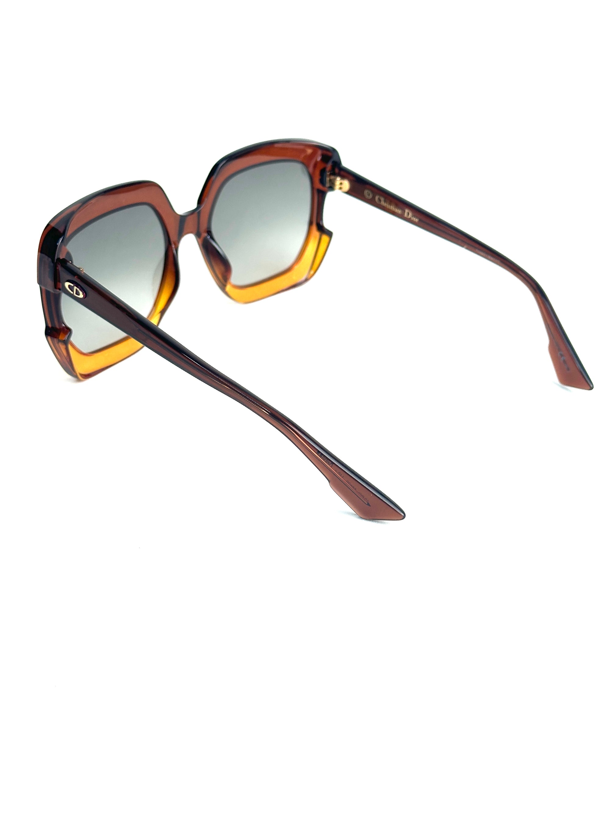 DIOR DIORGALA 12J/9O BROWN ORANGE sunglasses