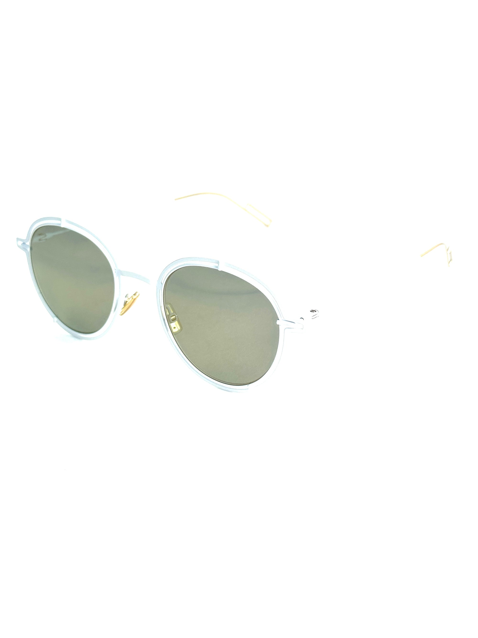 DIOR MEN'S DIOR0210S 2C9/MV MATTE WHITE sunglasses