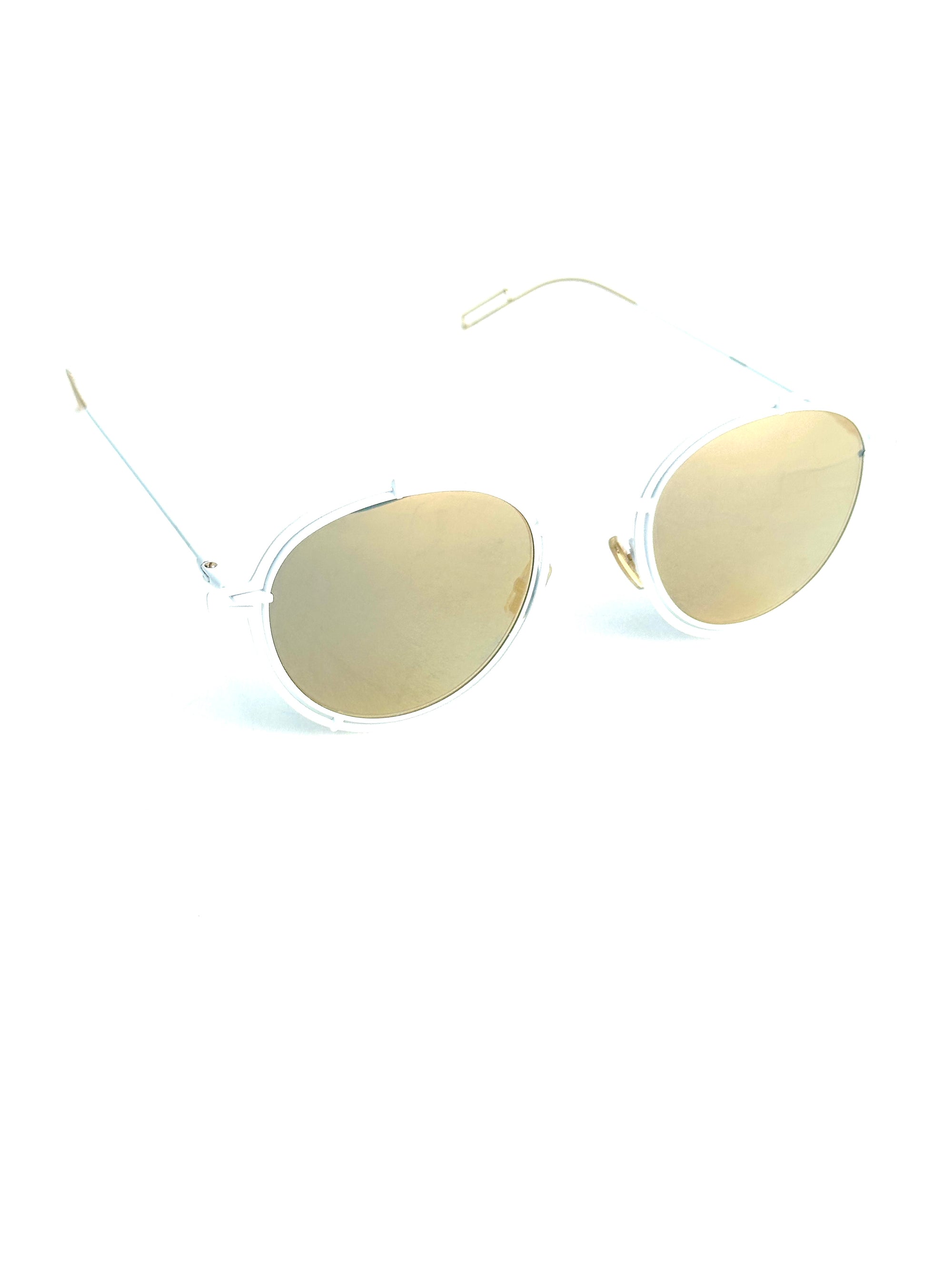 DIOR MEN'S DIOR0210S 2C9/MV MATTE WHITE sunglasses