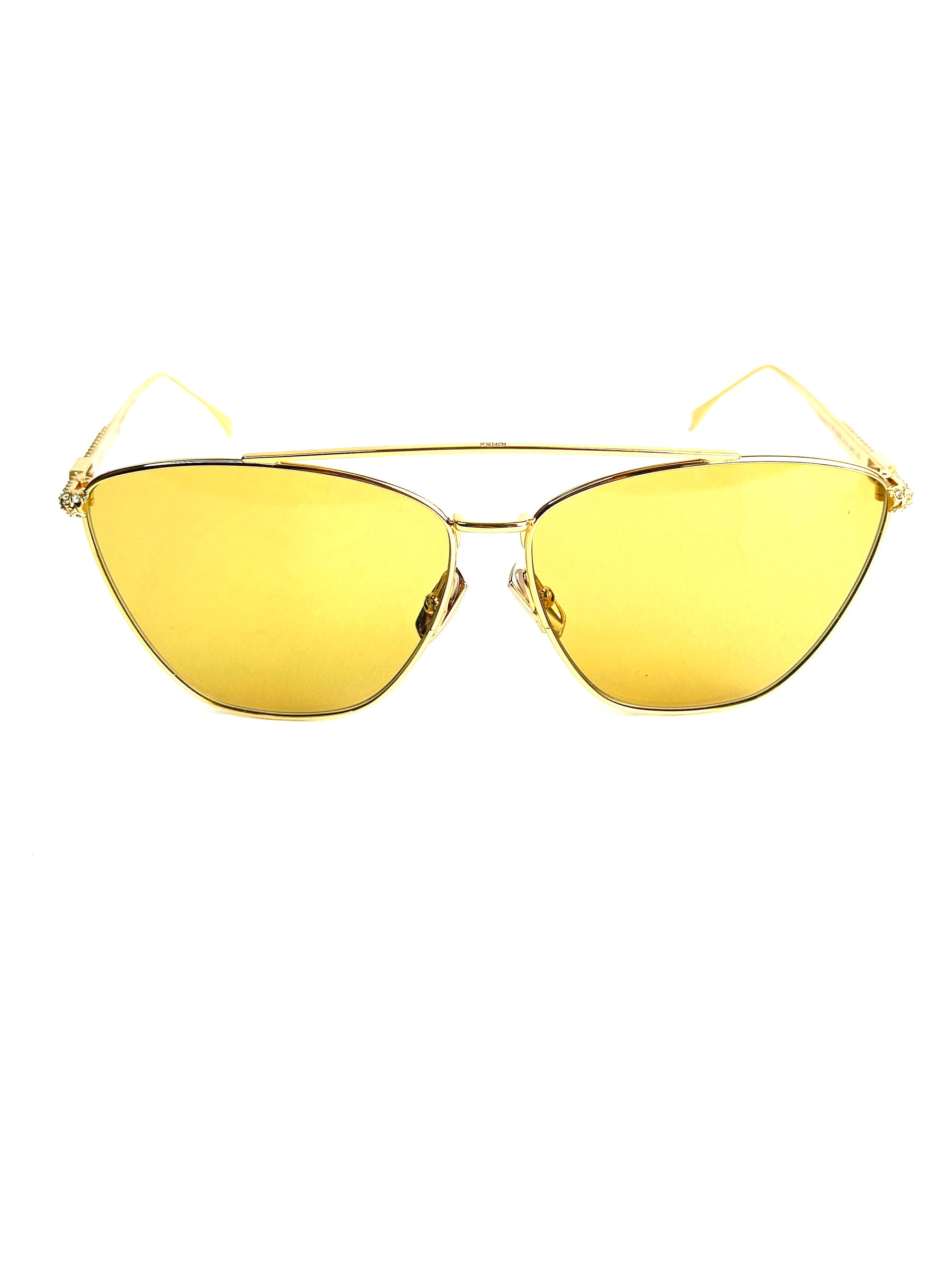 occhiali da sole FENDI FF0438/S ORO GIALLO