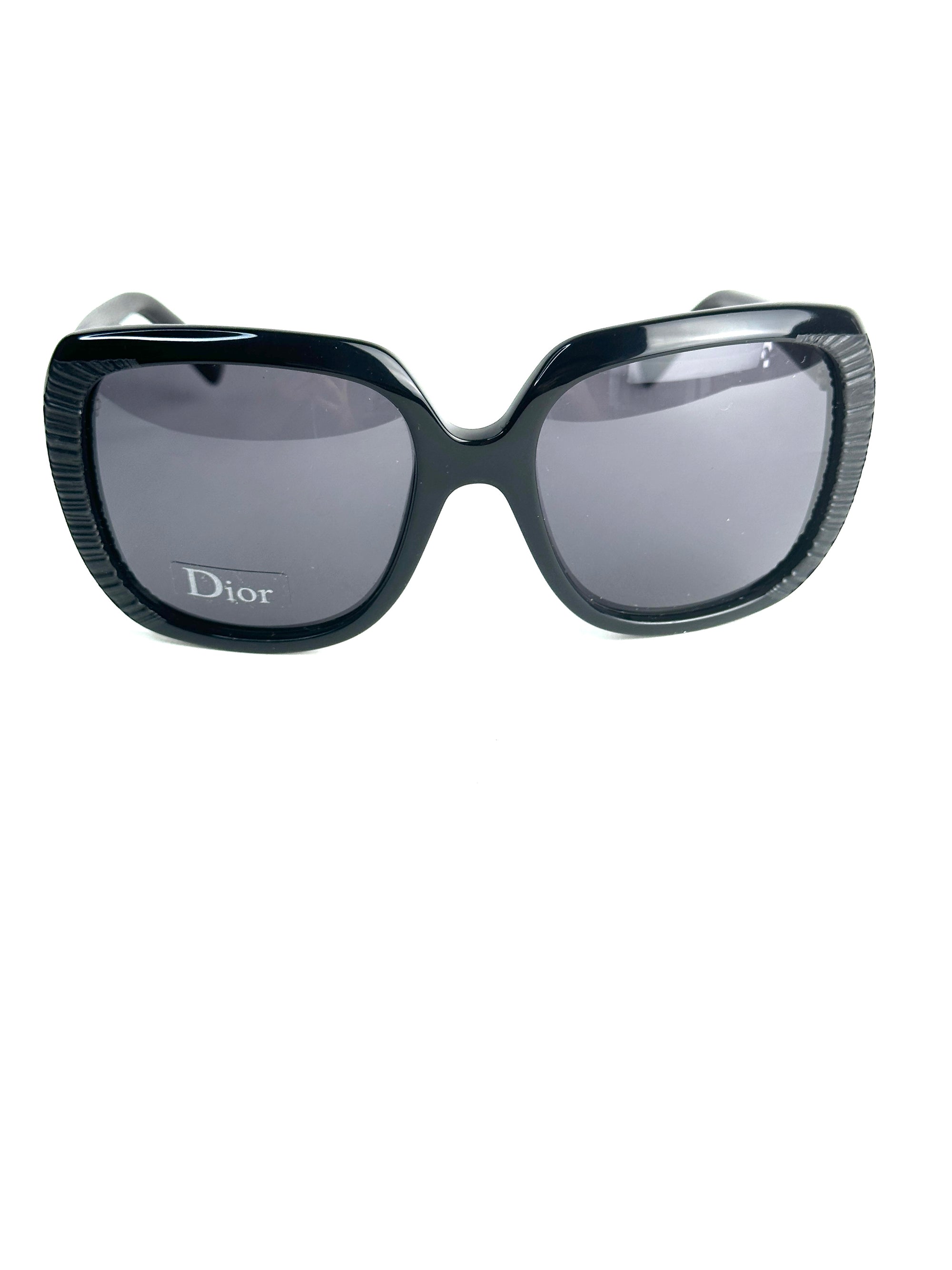 DIOR DIORAFFETAS1 648/Y1 BLK LEAT sunglasses