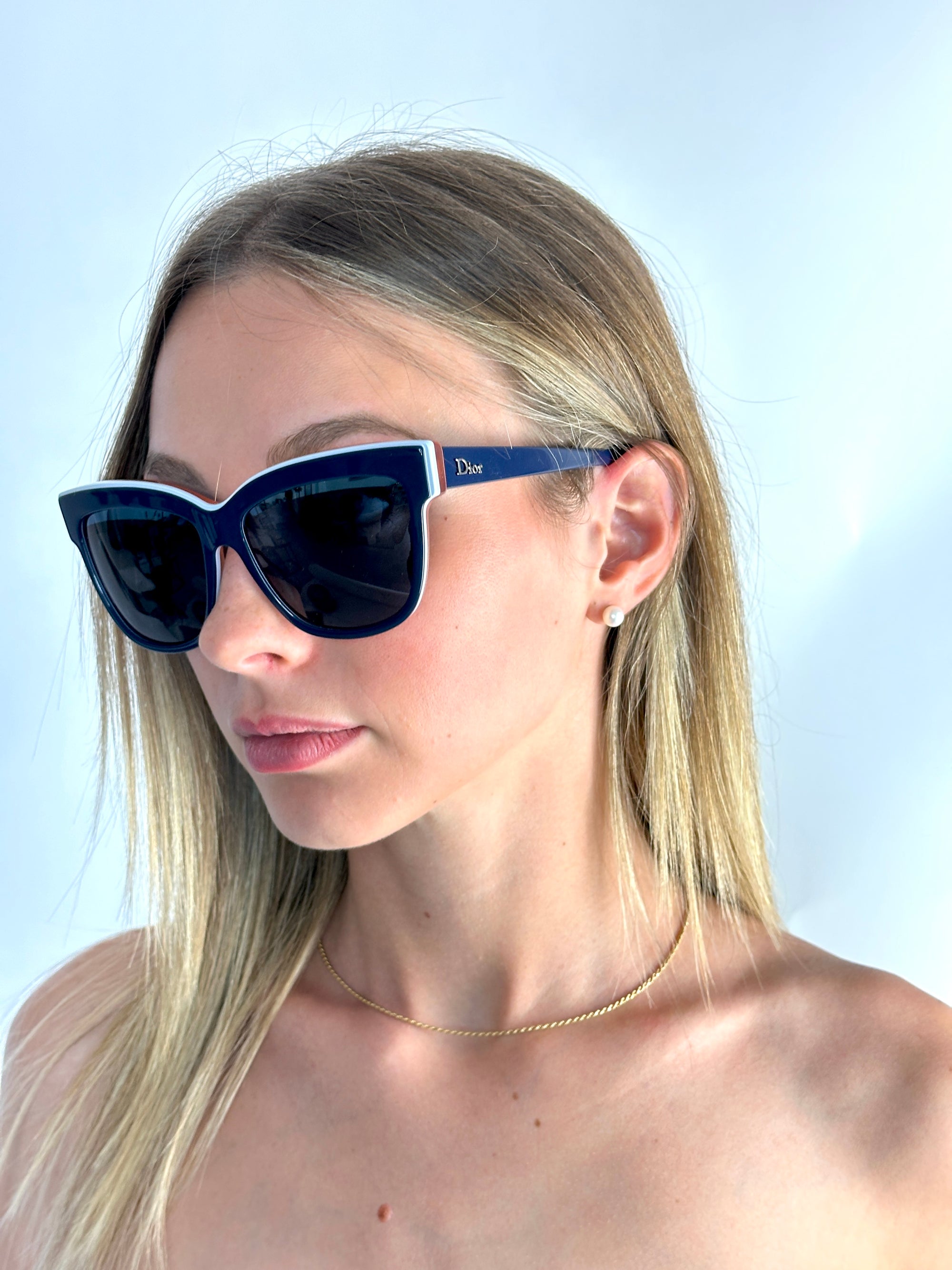 occhiali da sole DIOR DIORGRAPHIC 398/5O BLUEWHT ORNG
