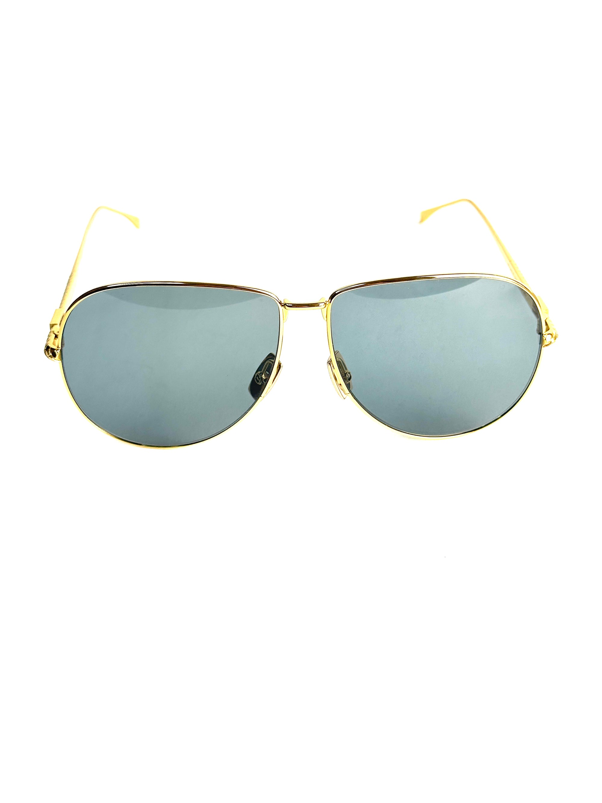 occhiali da sole FENDI FF0437/S ORO GIALLO LENTE BLU