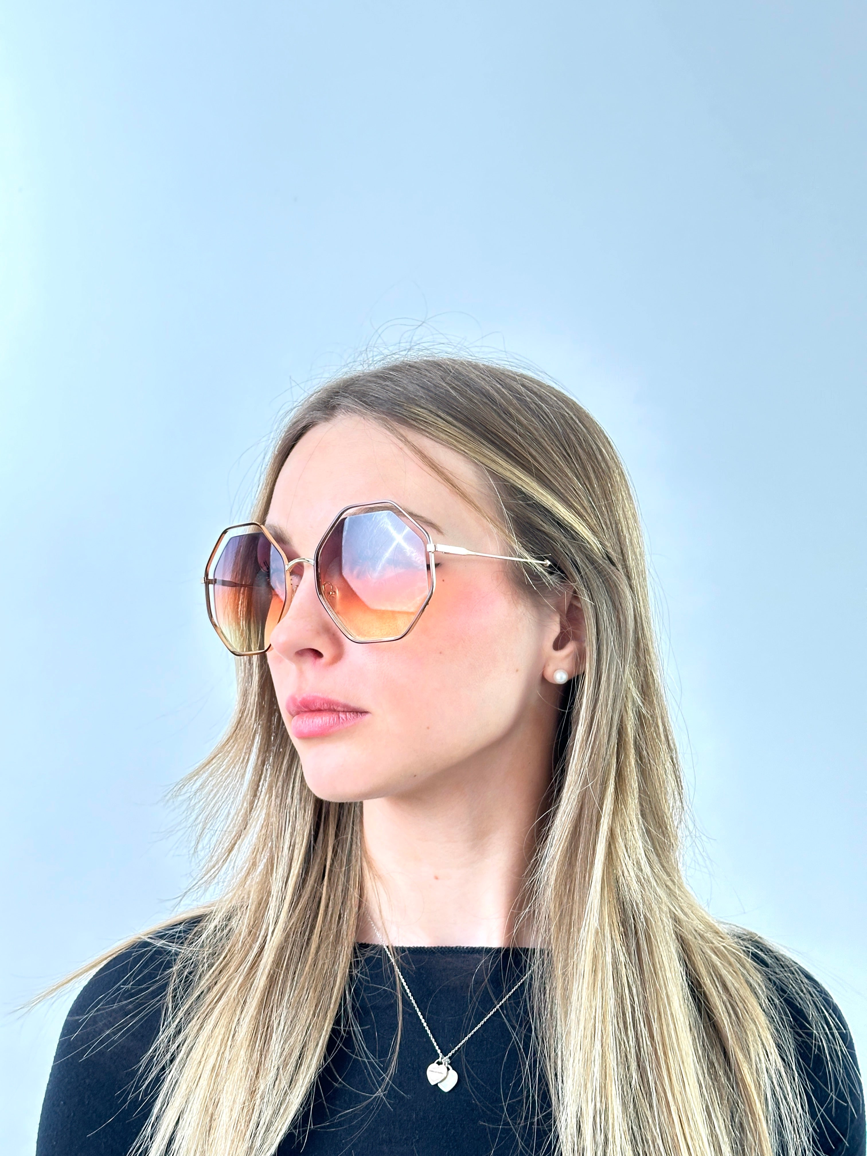 Occhiali da sole CHLOÉ CE132S 34832 259 HAVANA/GREY ORANGE