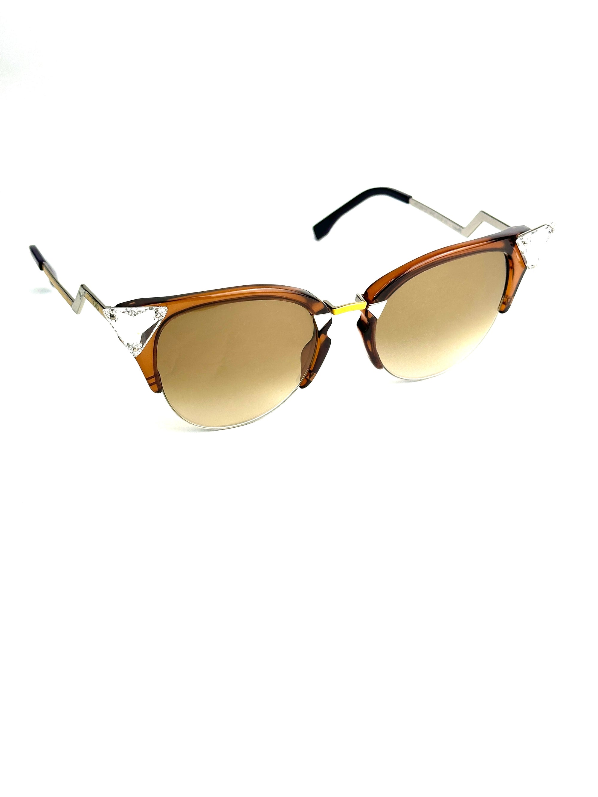 occhiali da sole FENDI FF0041/S MARRONE GIALLO