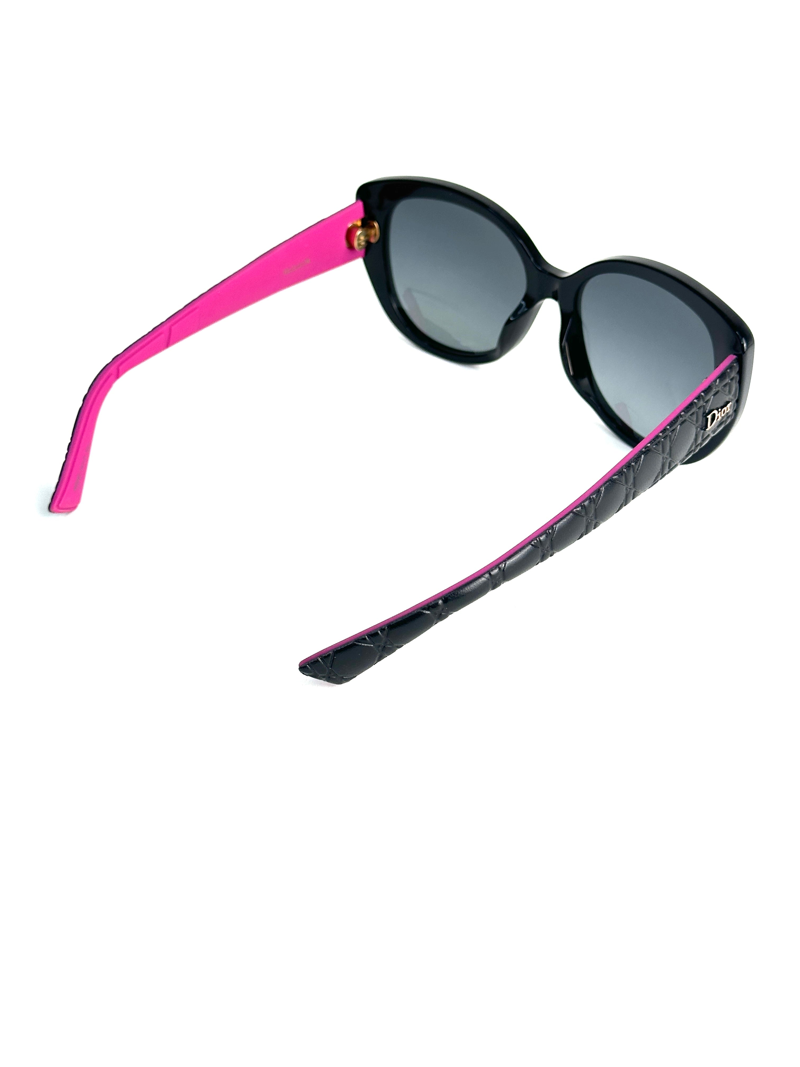 DIOR DIORLADY1R HZ9/HD BKLTHR REDRB sunglasses
