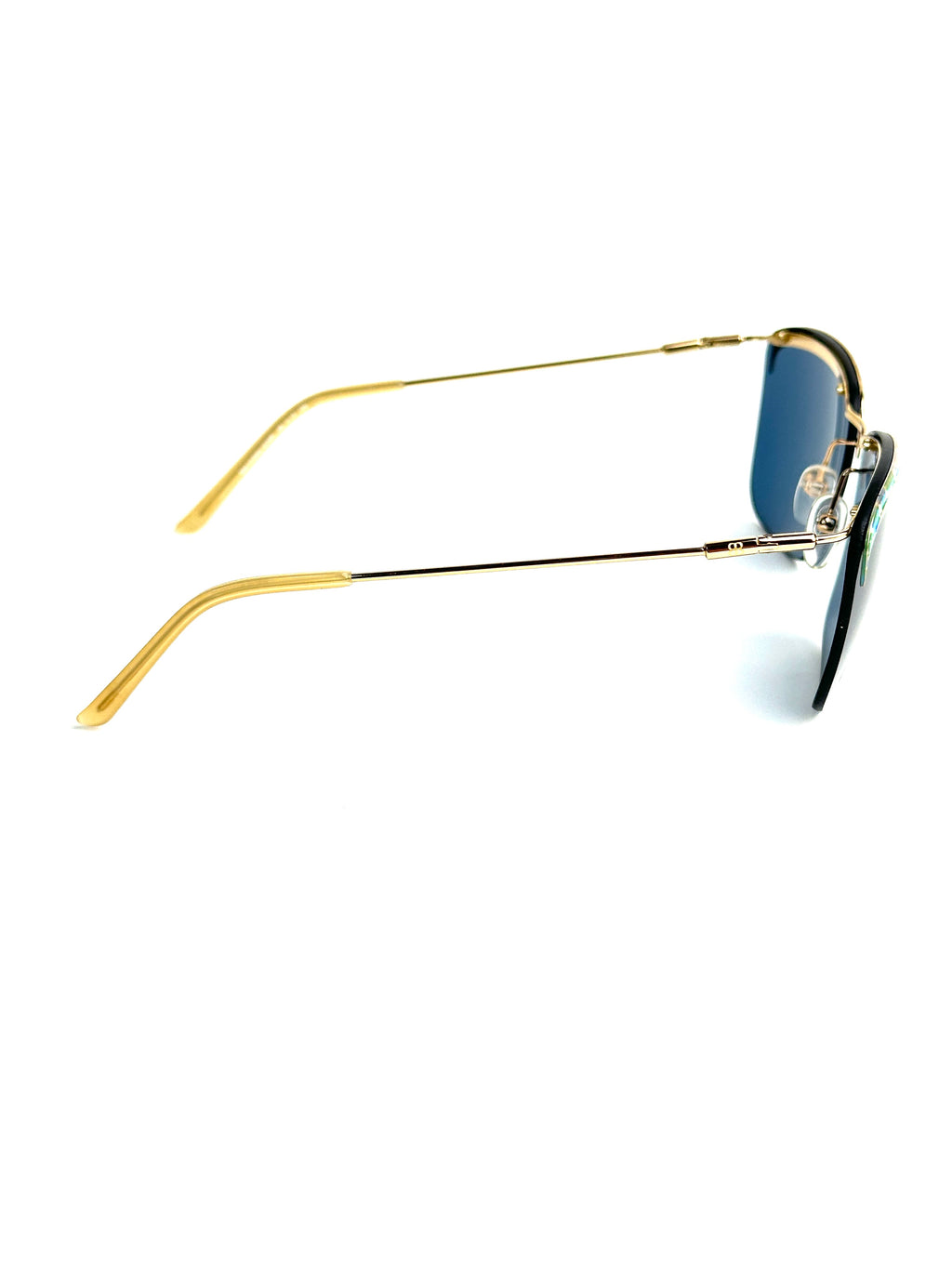 occhiali da sole BALENCIAGA BAL 0129/S 01X/8F BLU-ORO