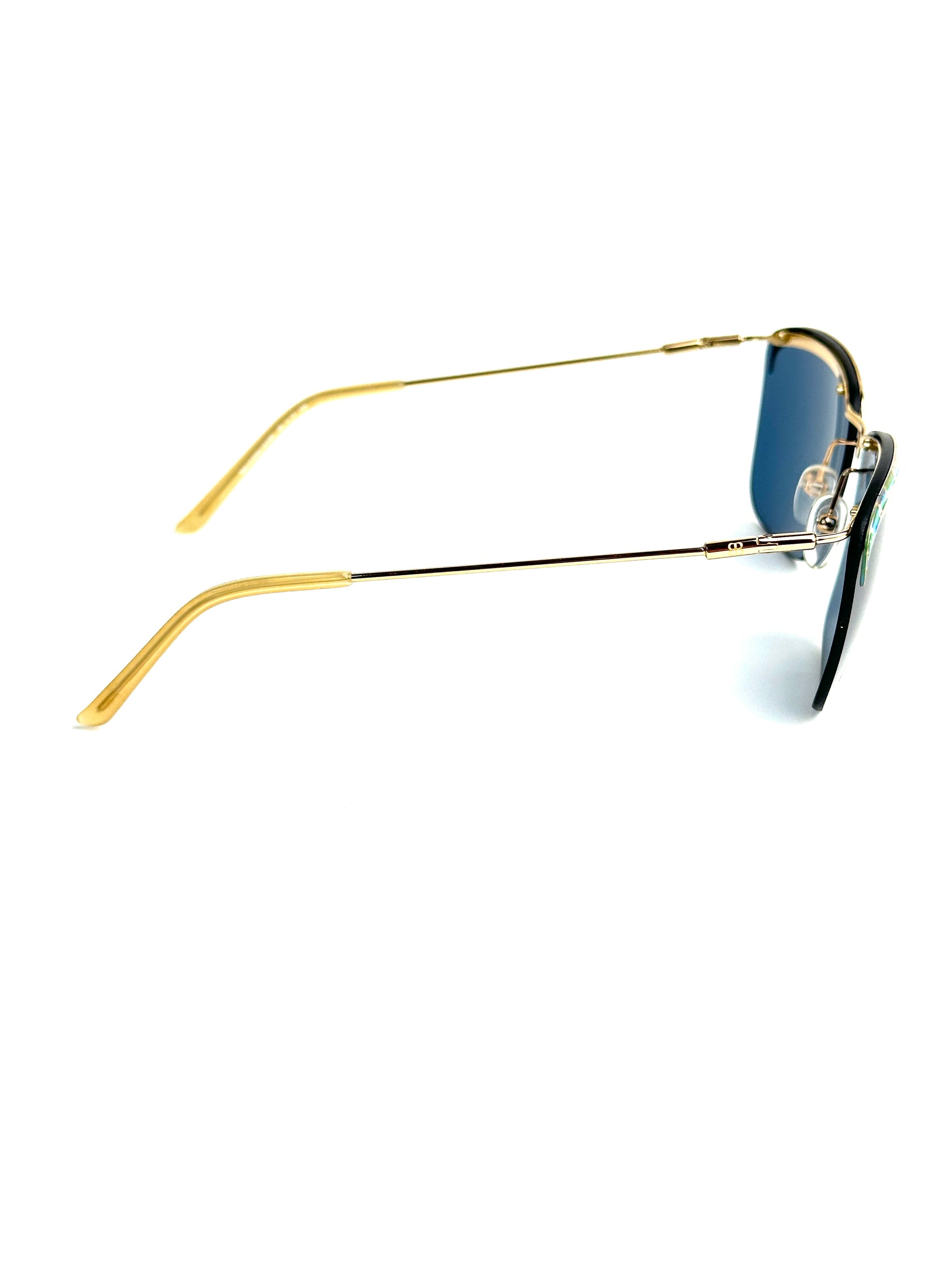occhiali da sole BALENCIAGA BAL 0129/S 01X/8F BLU-ORO
