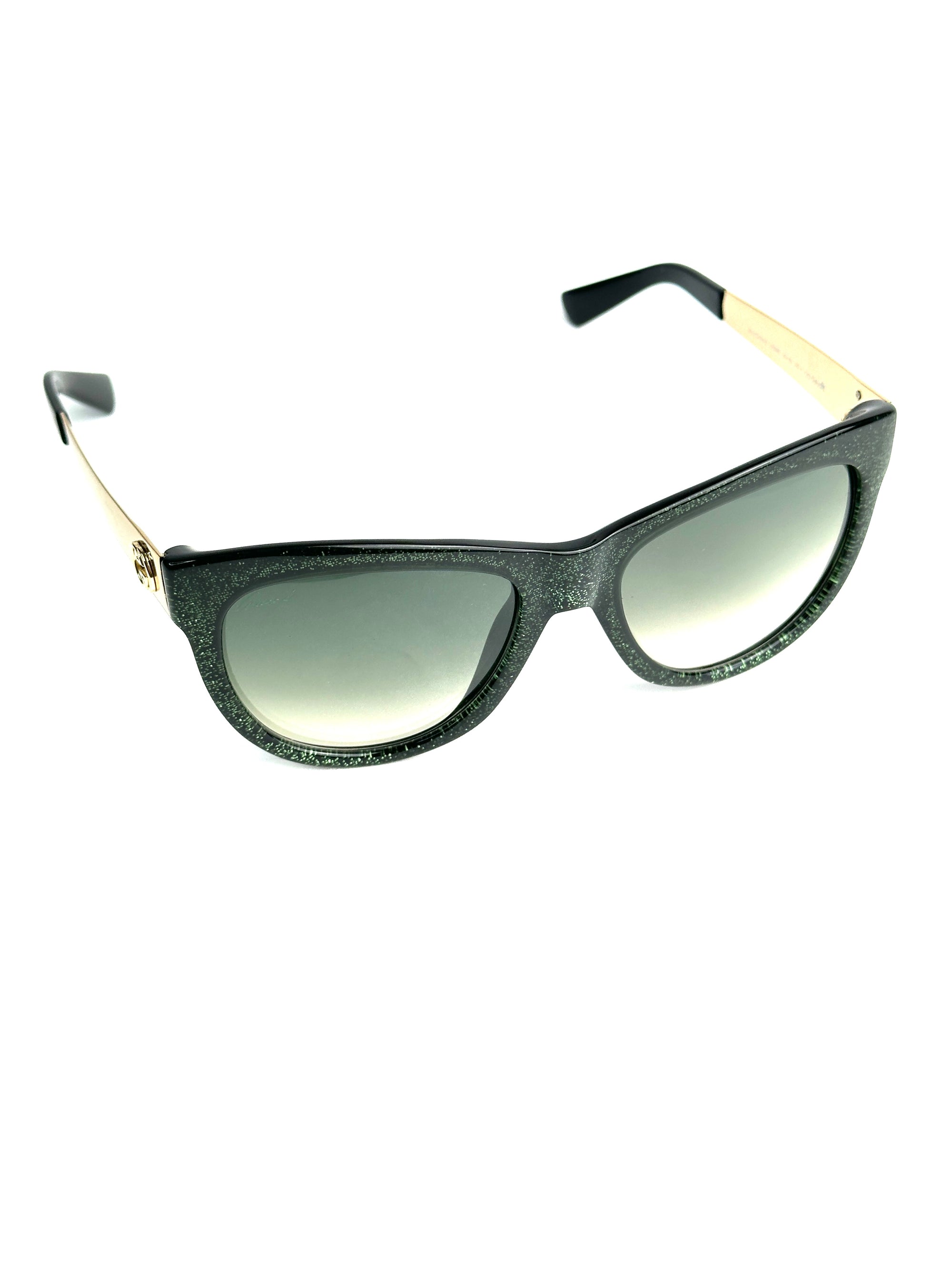 occhiali da sole GUCCI GG3739/N/S VERDE GLITTER ORO
